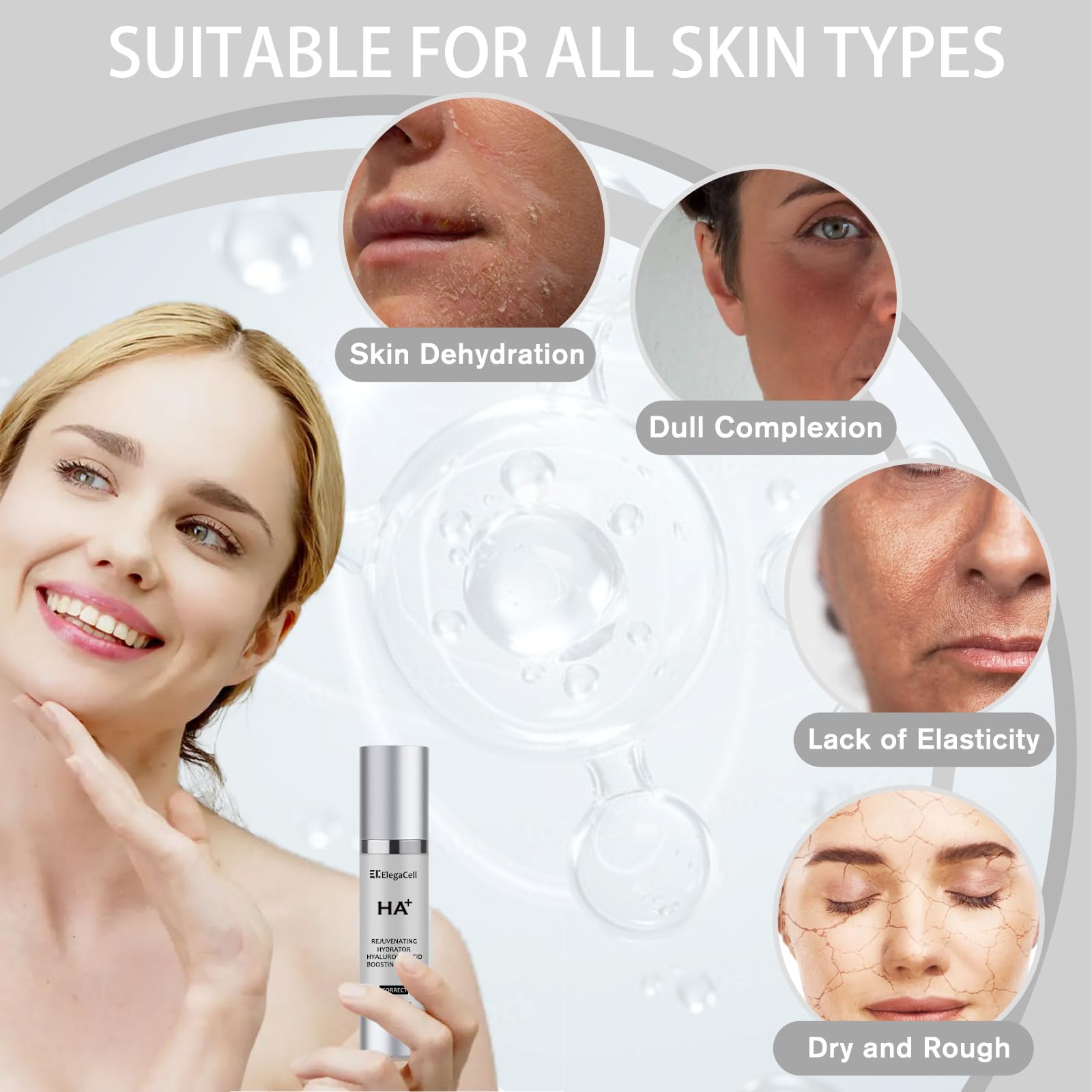 HACIRFE HA Rejuvenating Hydrator – Hyaluronic Acid Serum with Ceramides & Niacinamide