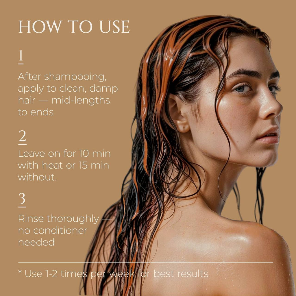 HADAT Liquid Silk Treatment – Premium Hydrating Hair Mask (10.1 oz) – Made in Israel