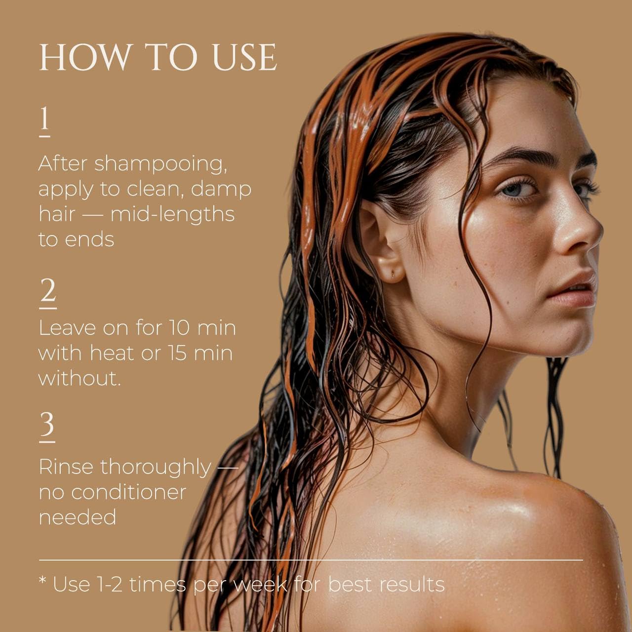 HADAT Liquid Silk Treatment – Premium Hydrating Hair Mask (10.1 oz) – Made in Israel
