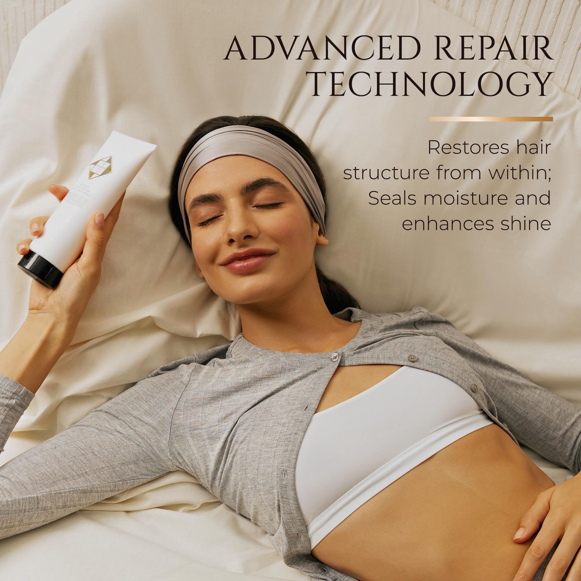Hadat Deep Repair Hair Mask – Intensive Color-Protecting Hydration with Silk & Collagen | Made in Israel