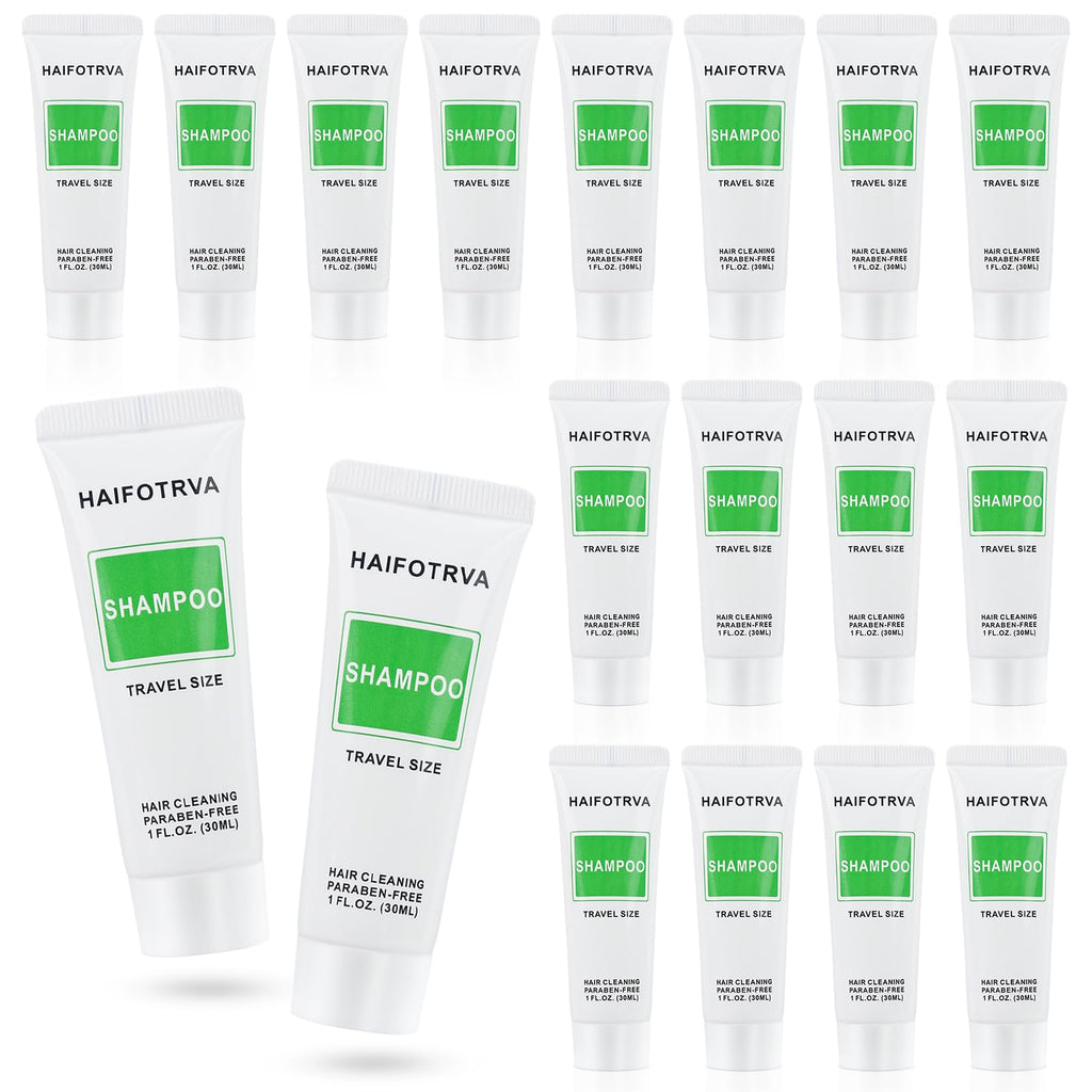 HAIFOTRVA Travel Size Shampoo Bulk Pack – 100x 30ml Mini Bottles for Guests, Travel, Charity