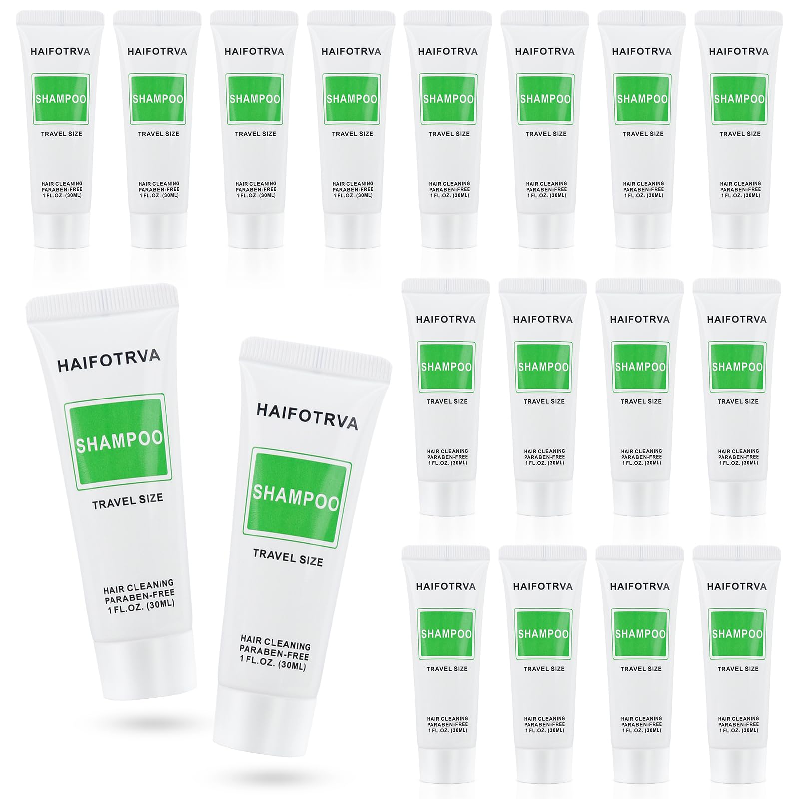 HAIFOTRVA Travel Size Shampoo Bulk Pack – 100x 30ml Mini Bottles for Guests, Travel, Charity
