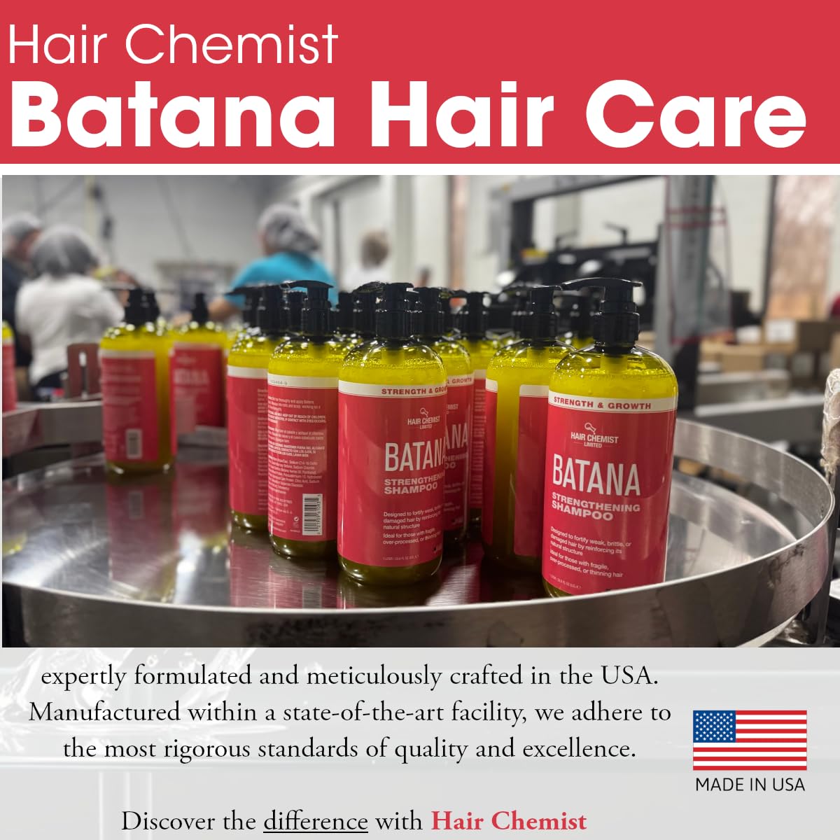 Hair Chemist Batana Strengthening Shampoo & Conditioner 33.8 oz Set | Batana Oil Hair Strength & Thickness