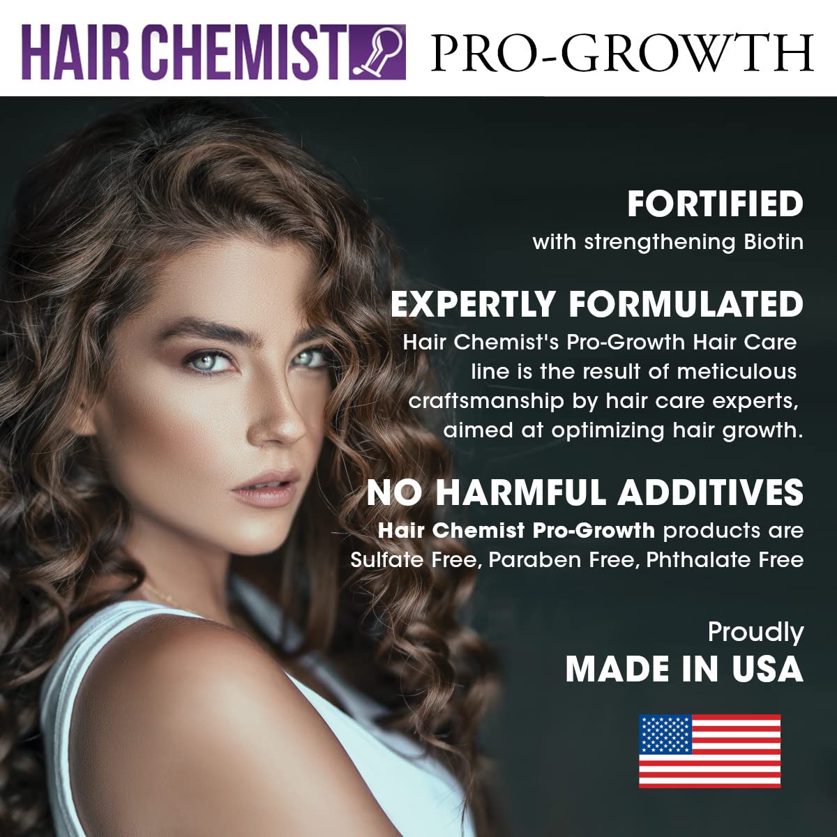 Hair Chemist Pro-Growth Scalp Stimulator with Biotin – Large 12 oz.