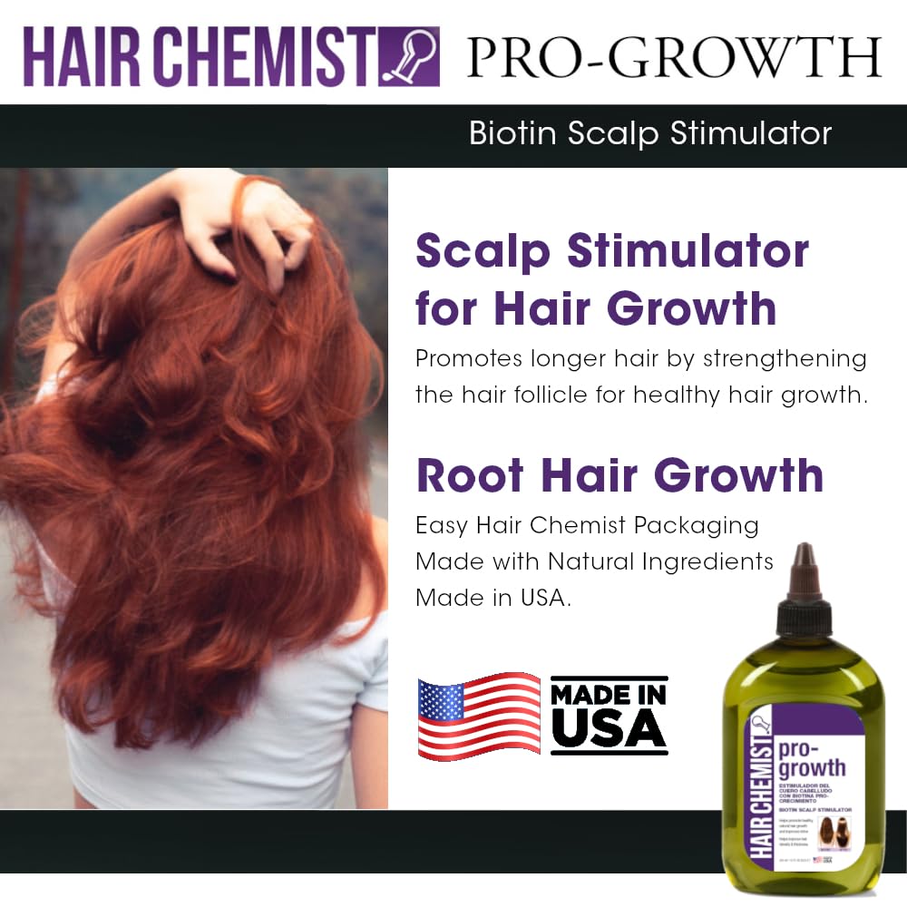 Hair Chemist Pro-Growth Scalp Stimulator with Biotin – Large 12 oz.