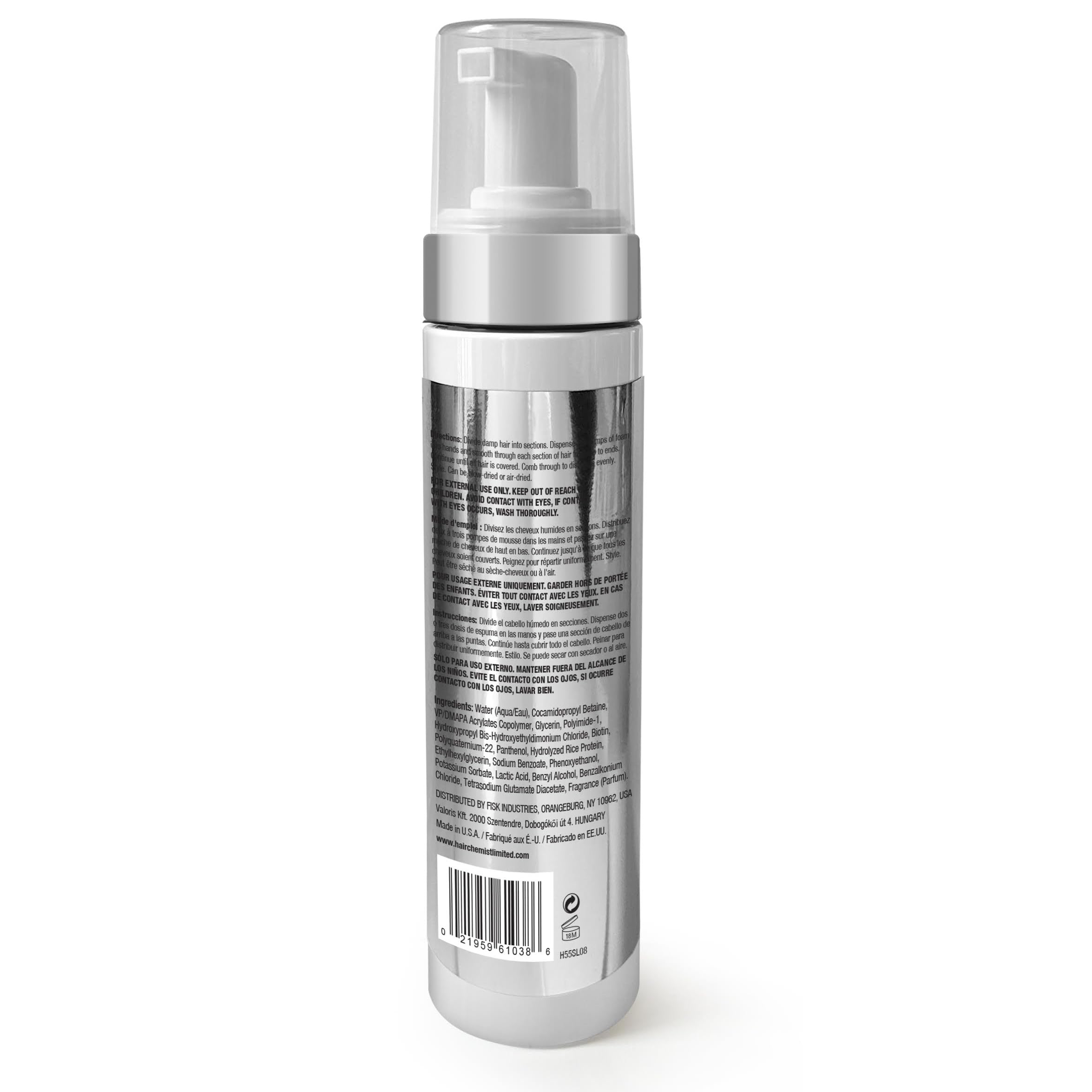 Hair Chemist SLEEK Volumizing Foam 8oz – Extra Large Volume & Heat Protection