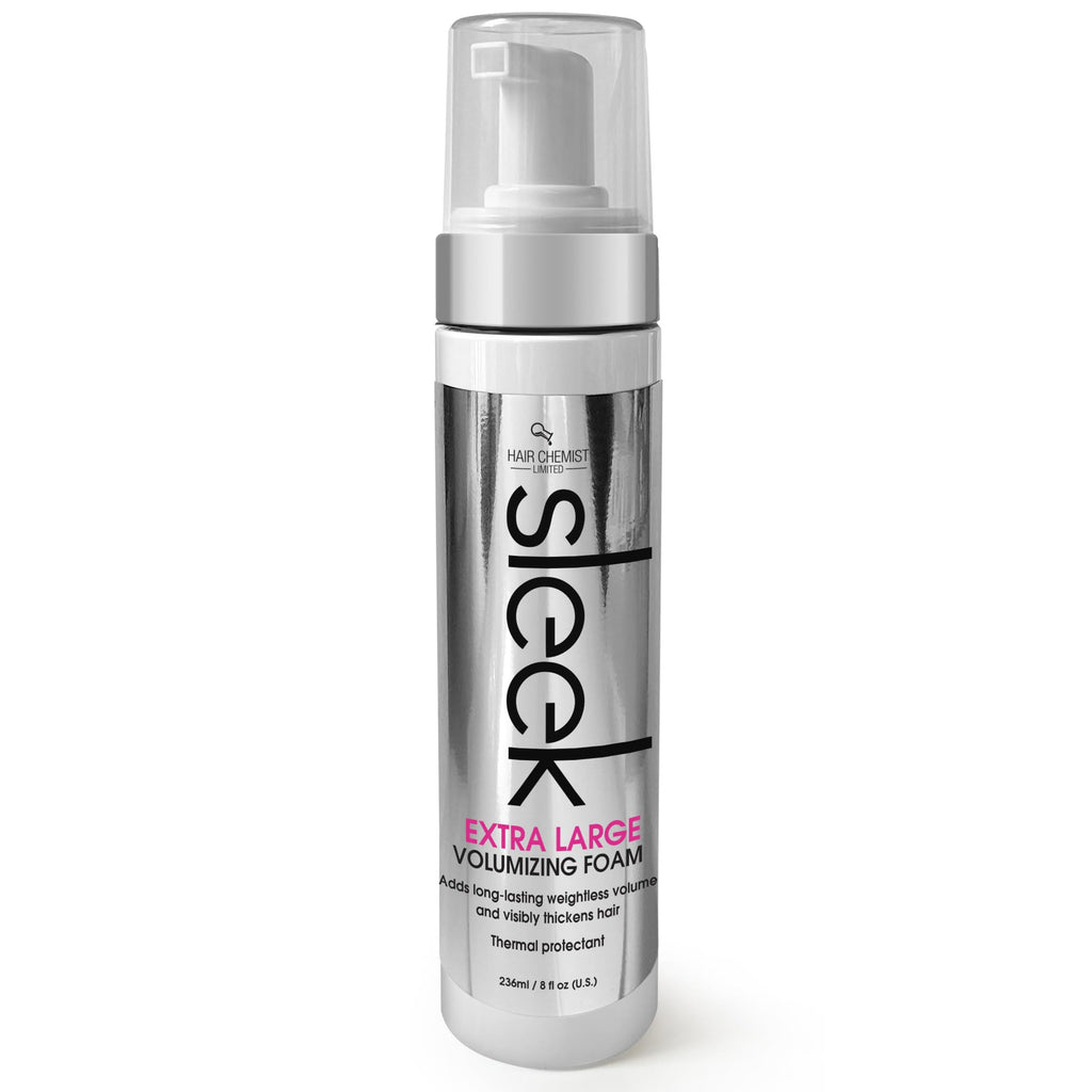 Hair Chemist SLEEK Volumizing Foam 8oz – Extra Large Volume & Heat Protection