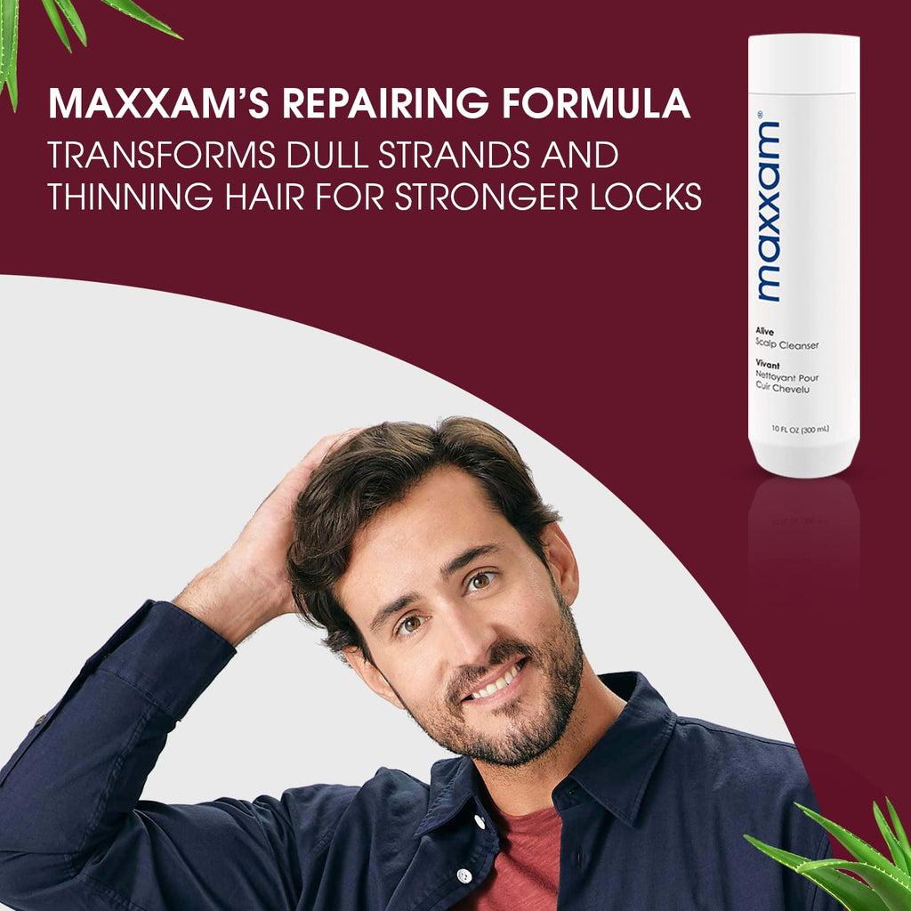 HAIR CLUB Maxxam Clarifying Shampoo for Color Treated Hair – Deep Cleansing with Oat Peptides (10 Fl Oz)