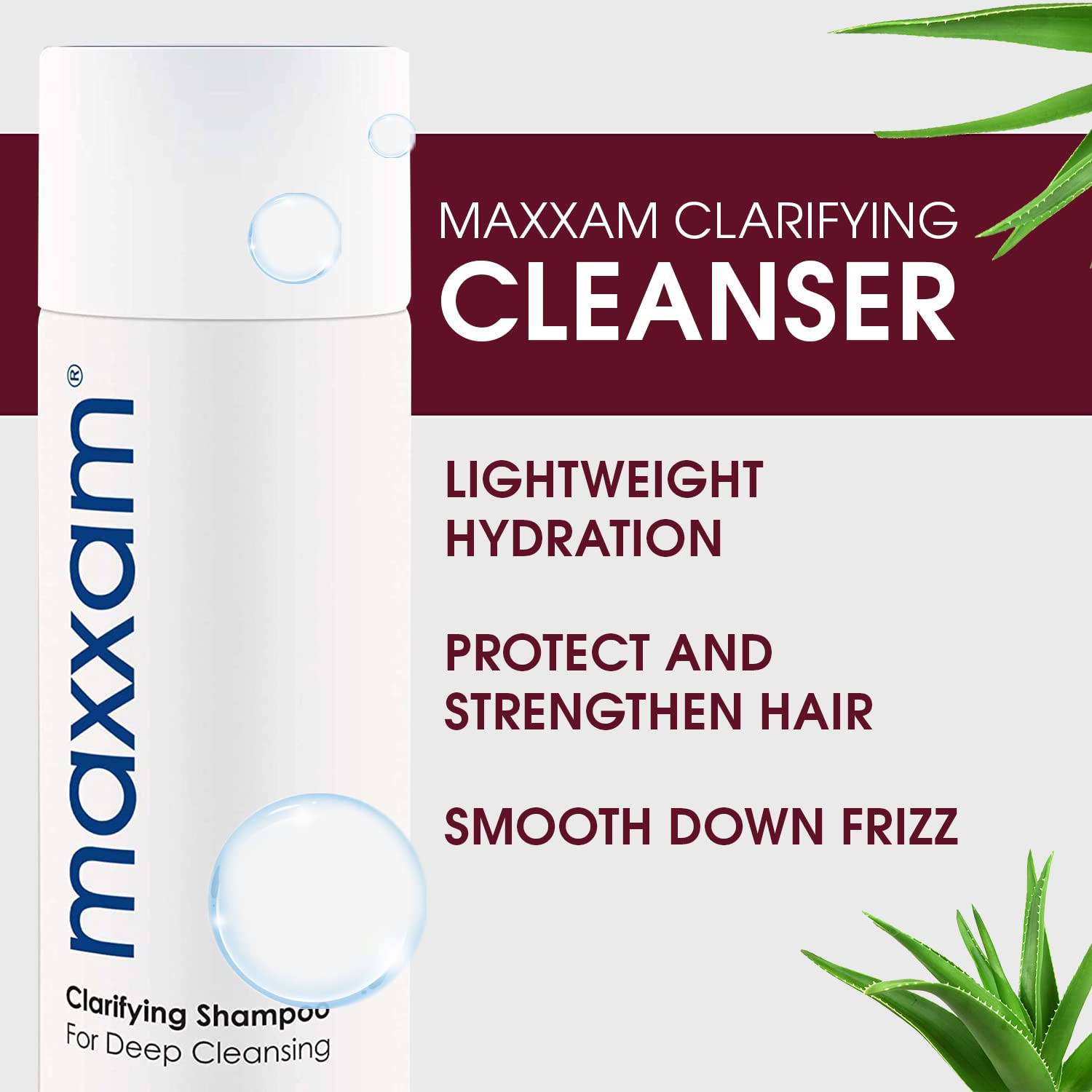 HAIR CLUB Maxxam Clarifying Shampoo for Color Treated Hair – Deep Cleansing with Oat Peptides (10 Fl Oz)