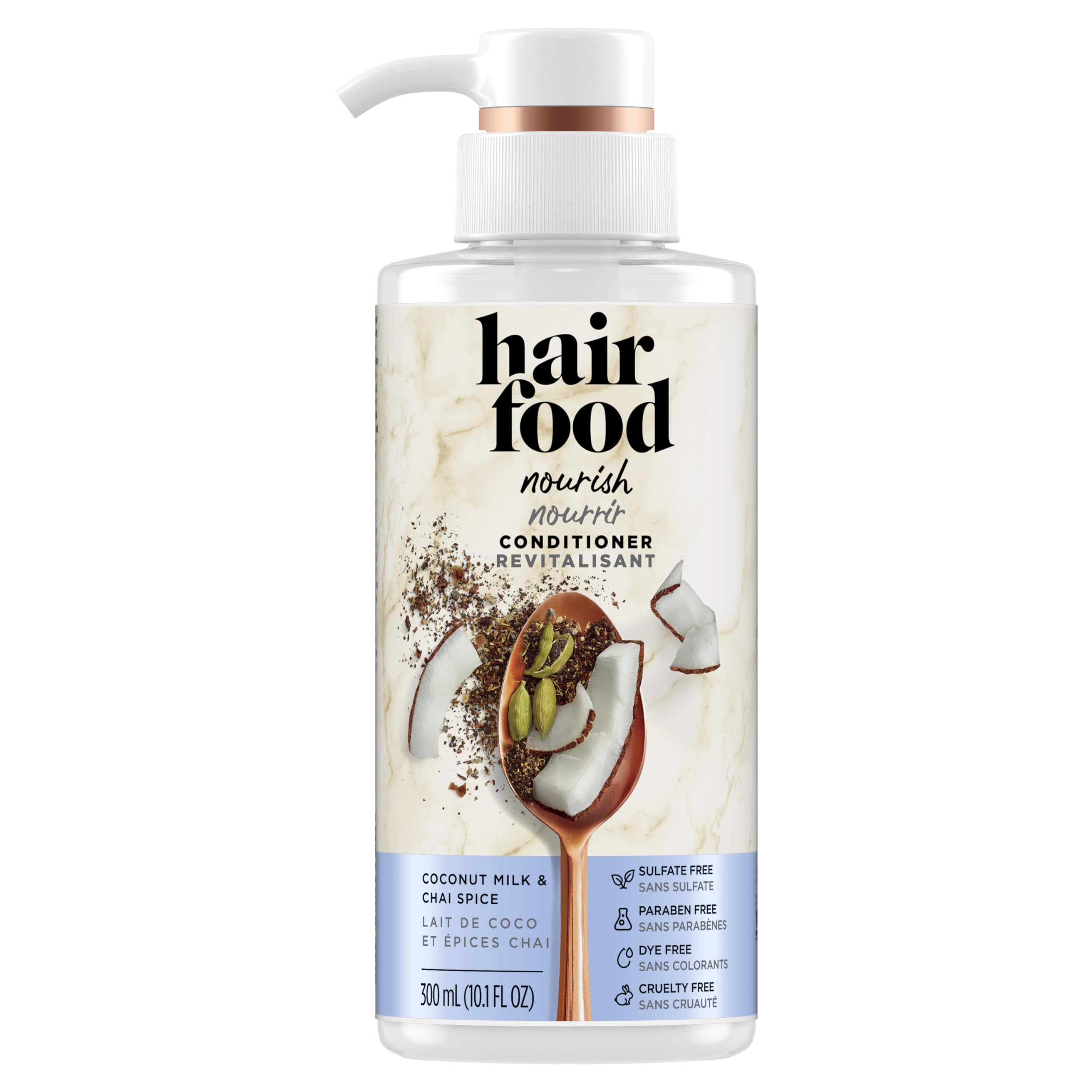 Hair Food Coconut Milk & Chai Spice Nourishing Conditioner - 10.1 oz | Sulfate Free, Color Safe
