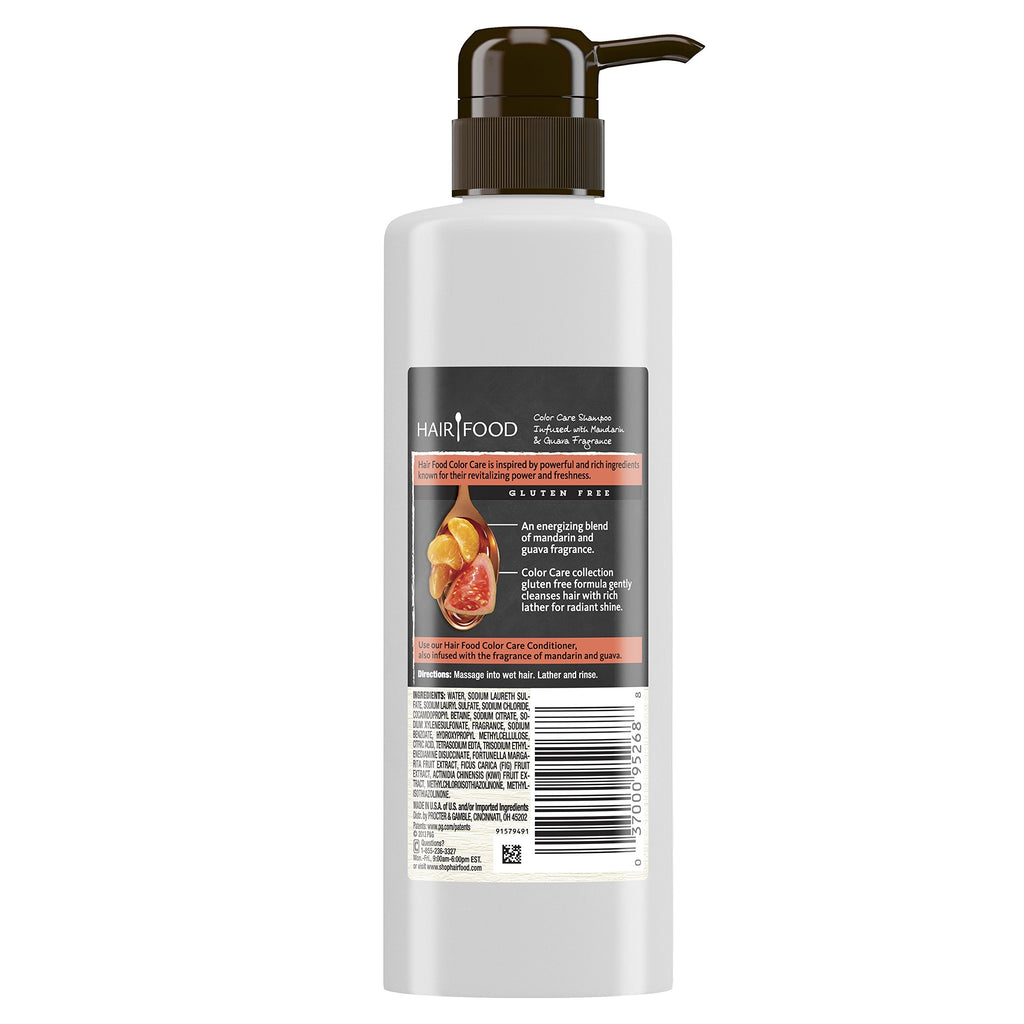 Hair Food Gluten Free Color Care Shampoo with Mandarin & Guava – 17.9 oz