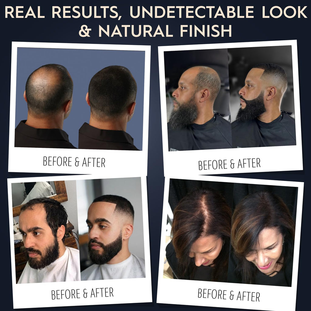 Hair Illusion Black Real Hair Fibers for Thinning Hair – 18g