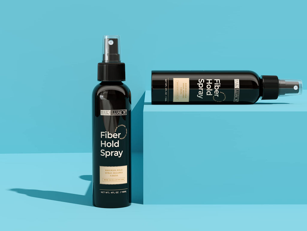 Hair Illusion Fiber Hold Hair Spray, 4 oz – Secure Fibers with Long-Lasting Hold