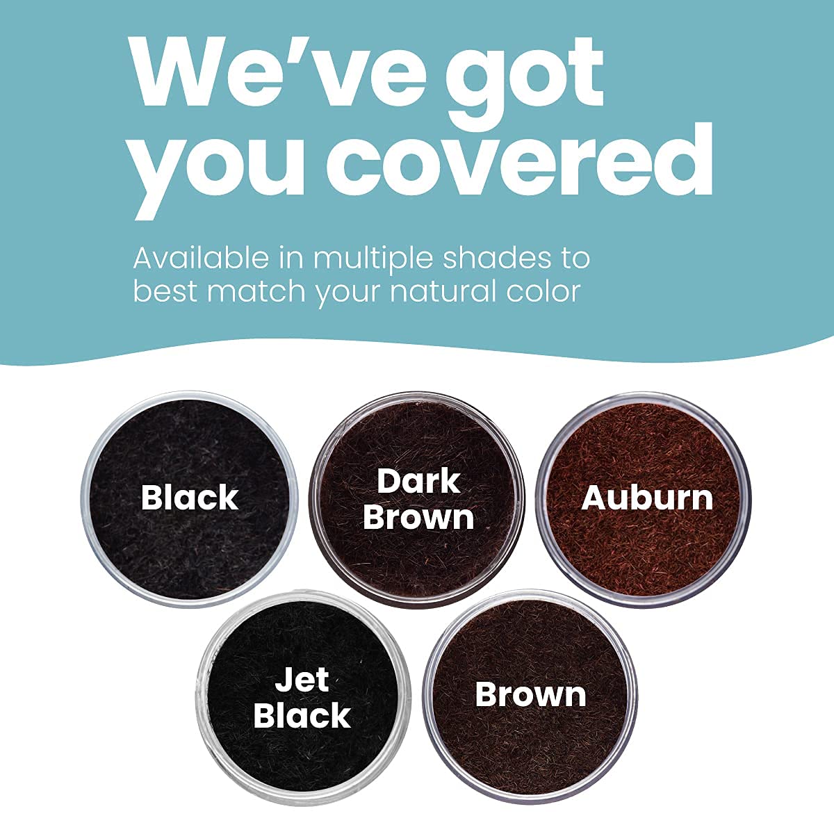 Hair Illusion Black Real Hair Fibers – 2-Pack (38g Each) for Thinning Hair – Natural, Non-Synthetic Coverage