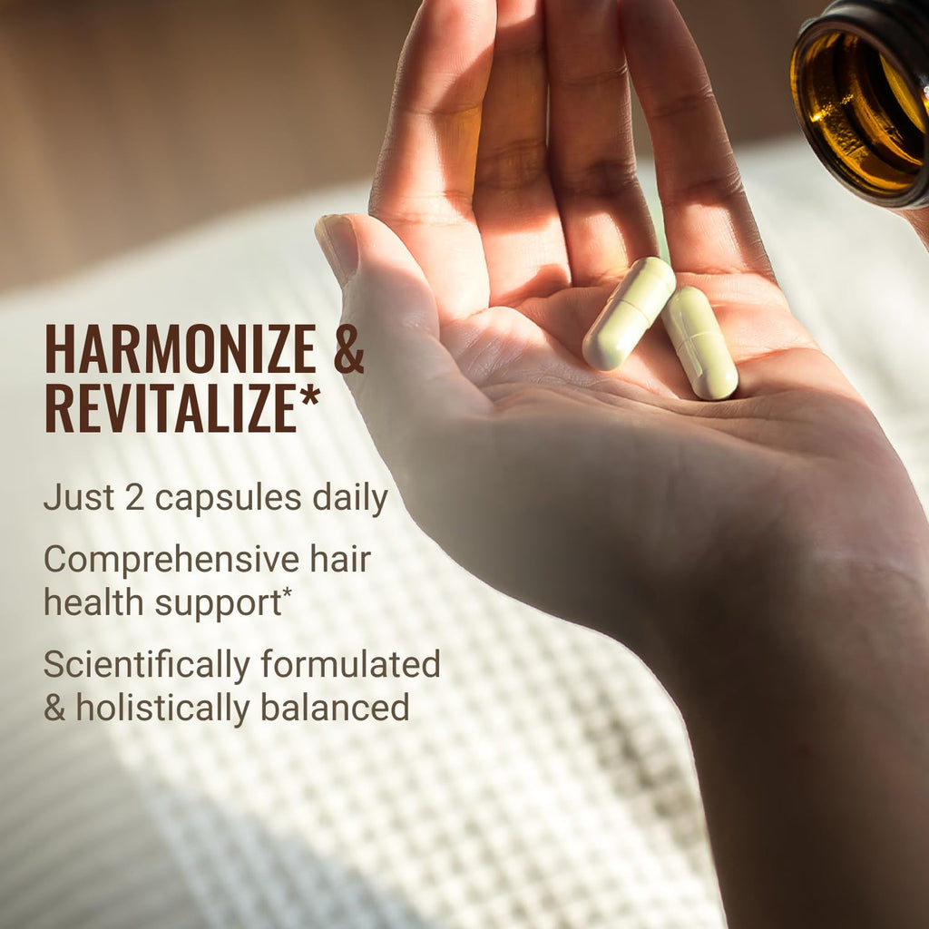 Hair La Vie Live Conscious Revitalizing Blend Hair Vitamins – 2-Pack with Biotin, Collagen & Saw Palmetto
