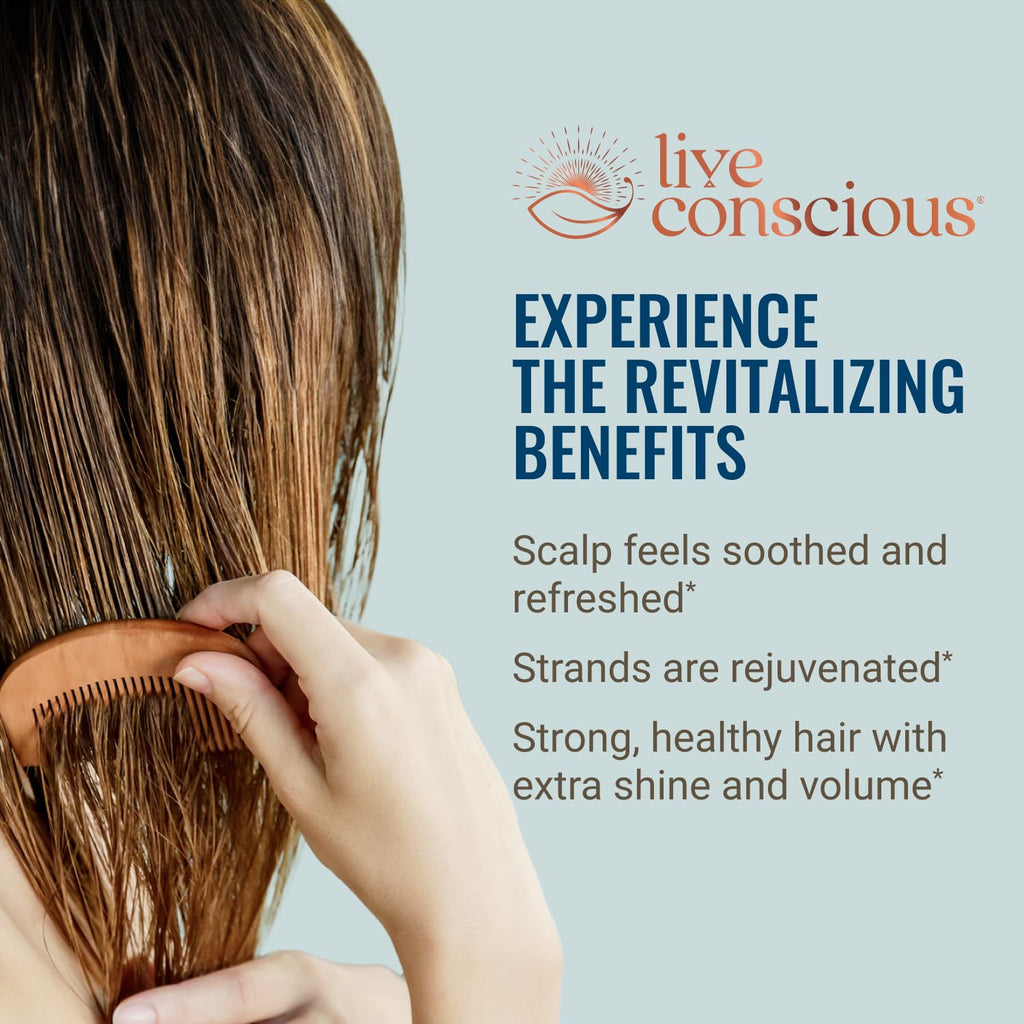 Hair La Vie Live Conscious Revitalizing Blend Hair Vitamins – 2-Pack with Biotin, Collagen & Saw Palmetto