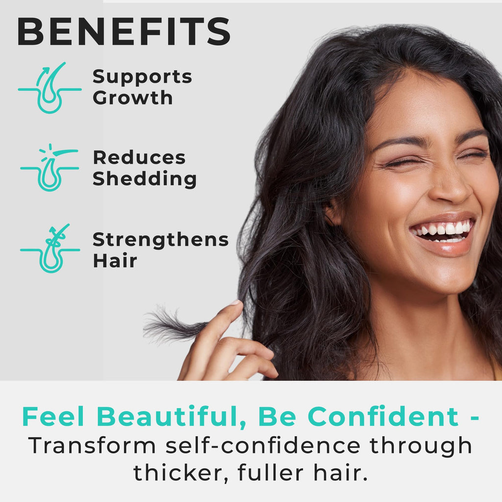 Hair Plus MD Hair Growth Supplement – 120 Capsules for Fuller, Denser Hair | Dermatologist-Developed Formula
