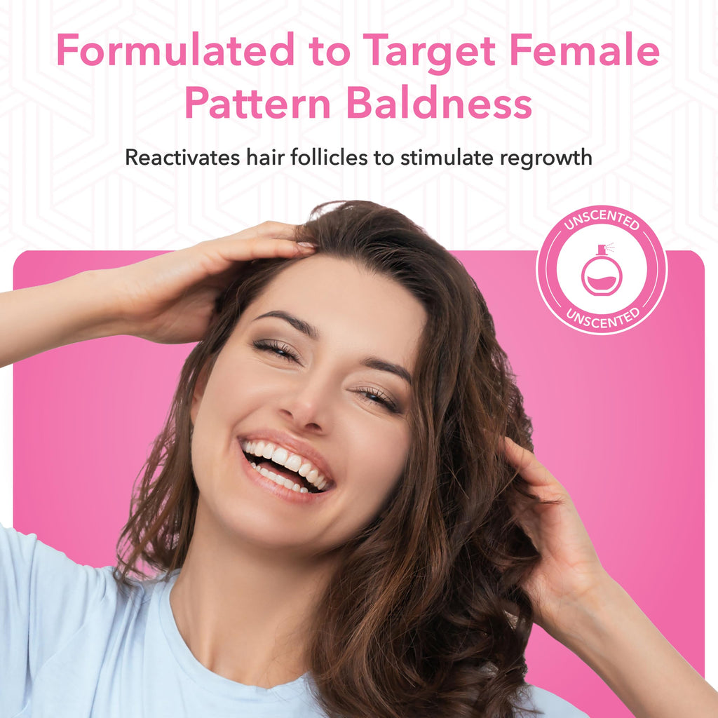 Hair Regen 2% Minoxidil for Women – Extra Strength Topical Solution (6 Pack)