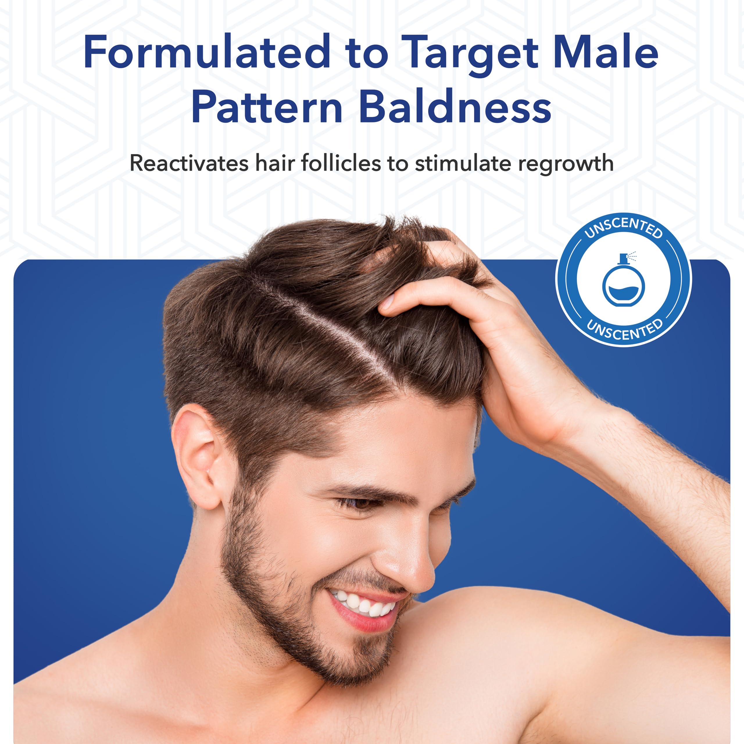 Hair Regen Minoxidil 5% + 0.25mm Derma Roller – 6-Month Supply for Men