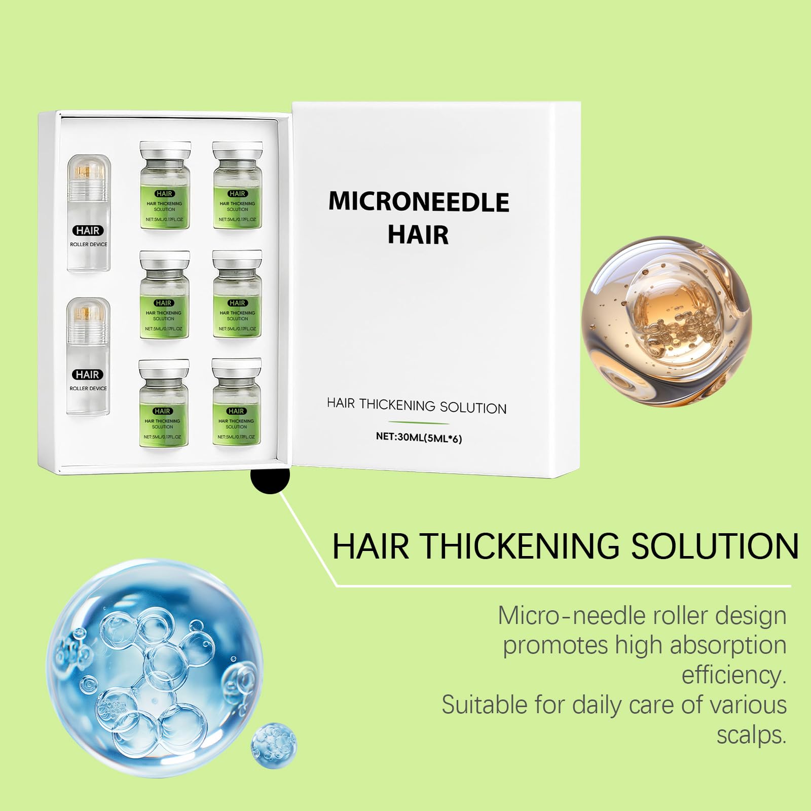 Hair Regrowth System | Advanced Biotin & Ginseng Serum for Thicker Hair
