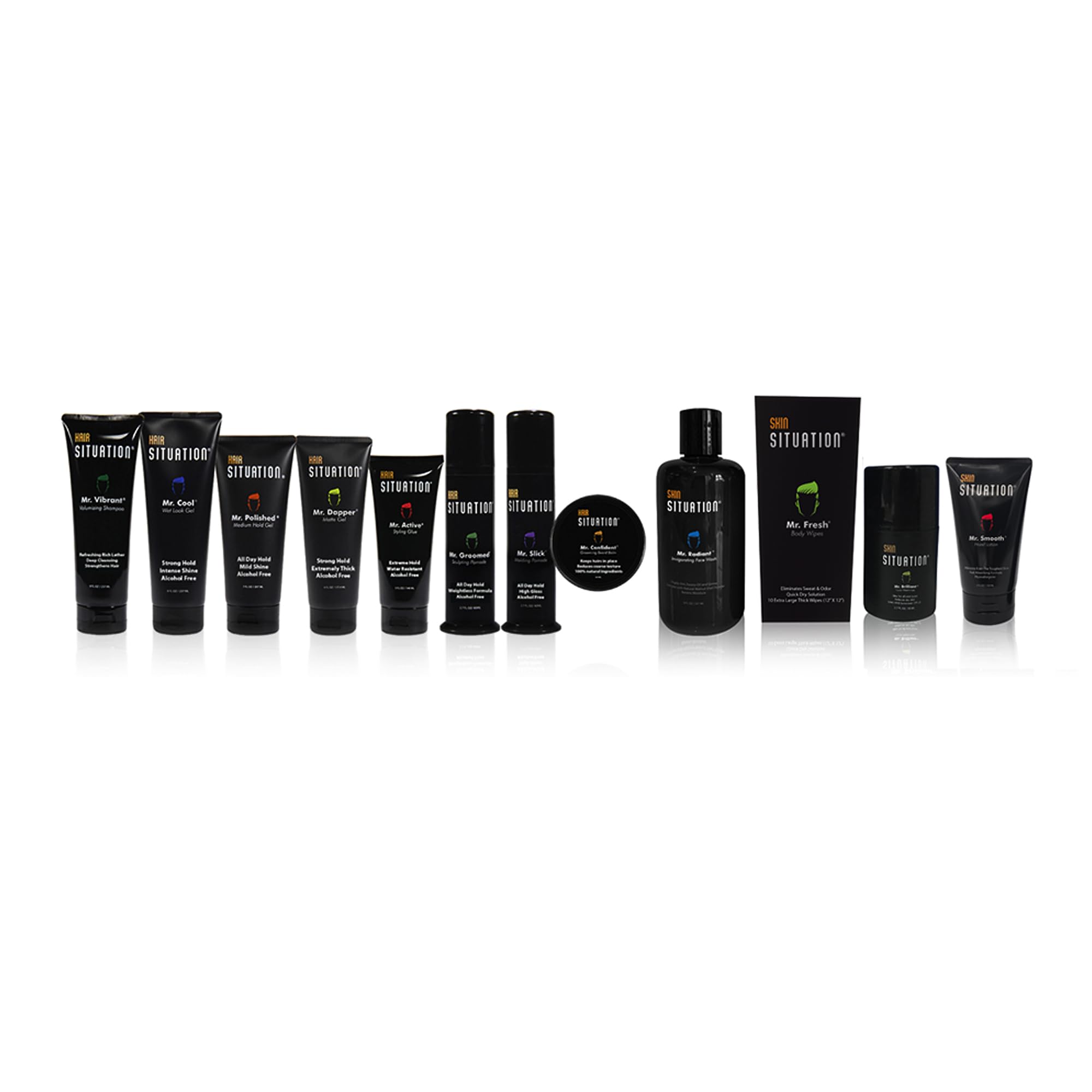 Hair Situation Mr. Cool Wet Look Gel – Strong Hold, High Shine, Alcohol-Free