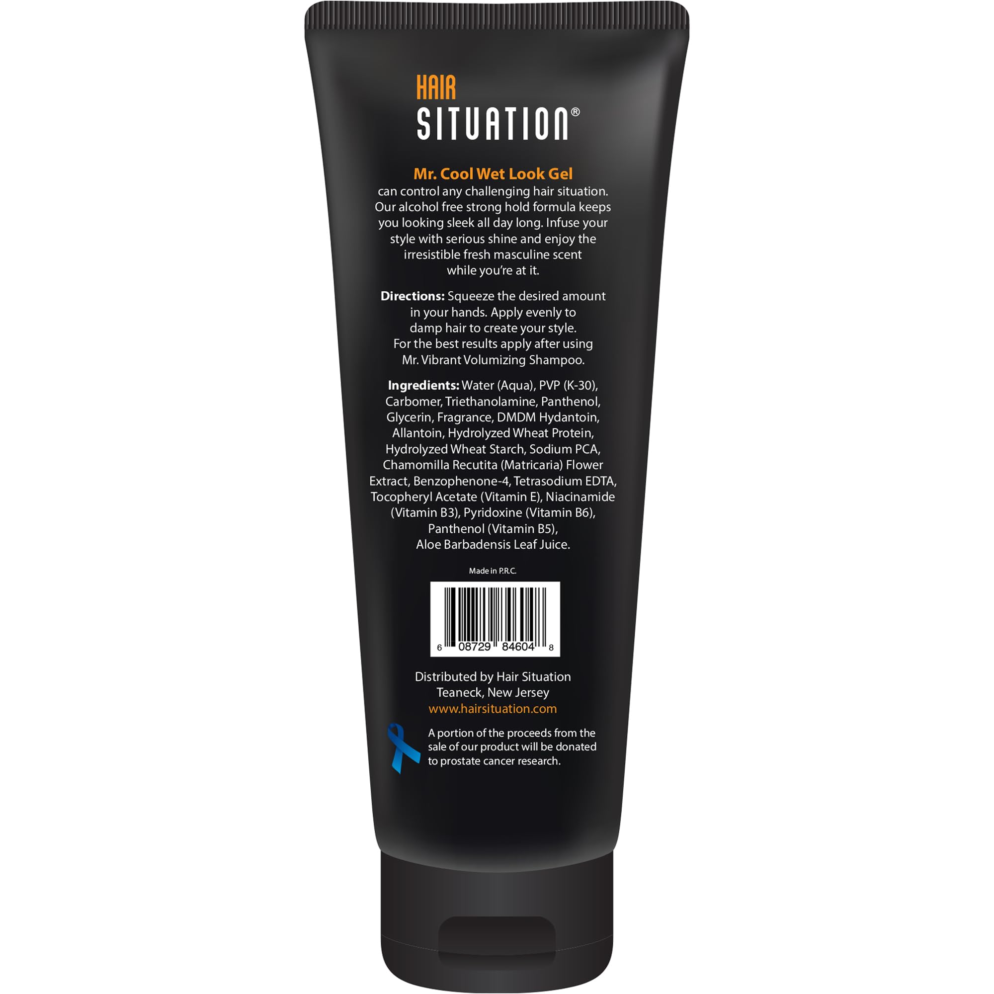 Hair Situation Mr. Cool Wet Look Gel – Strong Hold, High Shine, Alcohol-Free