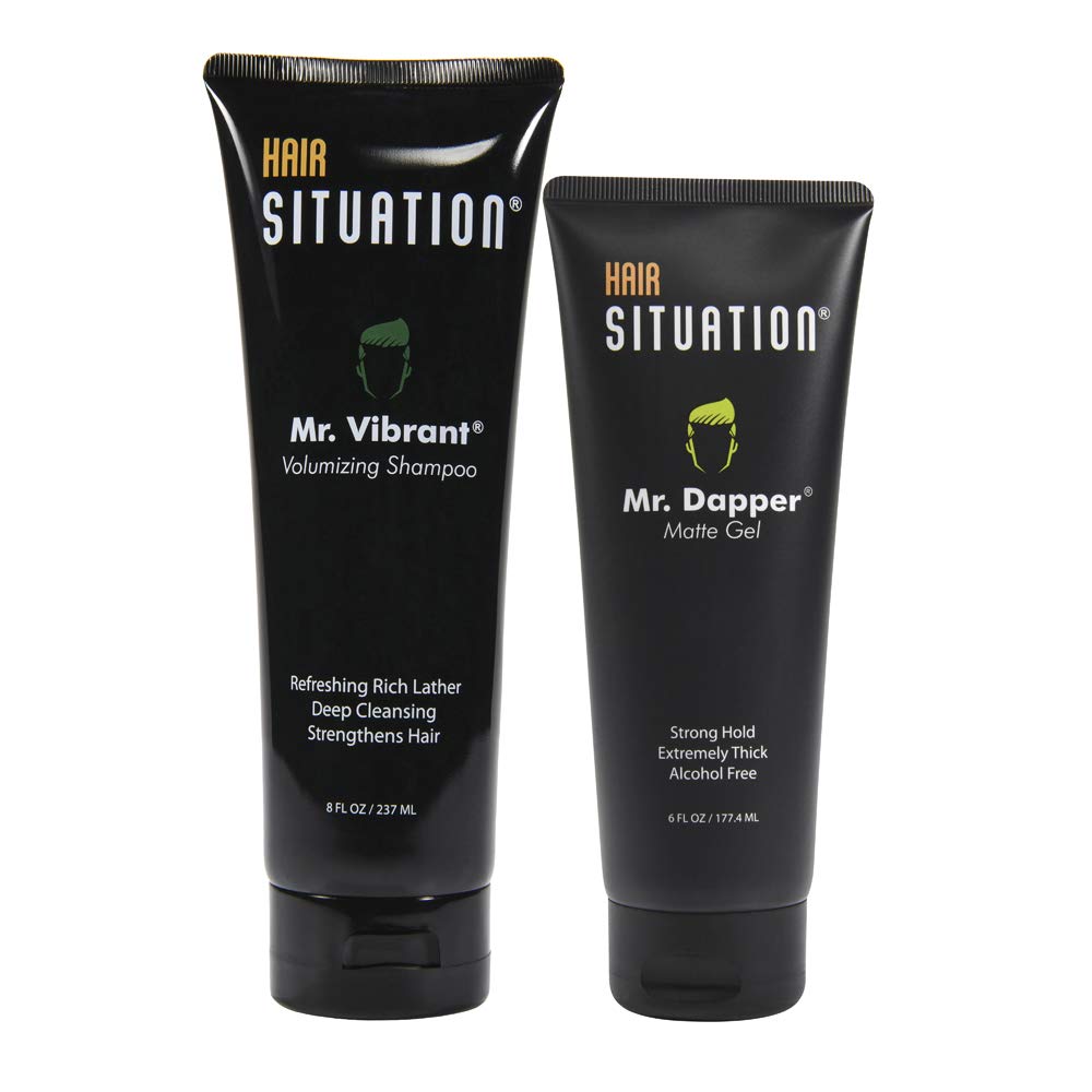Hair Situation Mr. Dapper Matte Look – Strong Hold & Anti-Humidity Shield | Mr. Vibrant Volumizing Shampoo