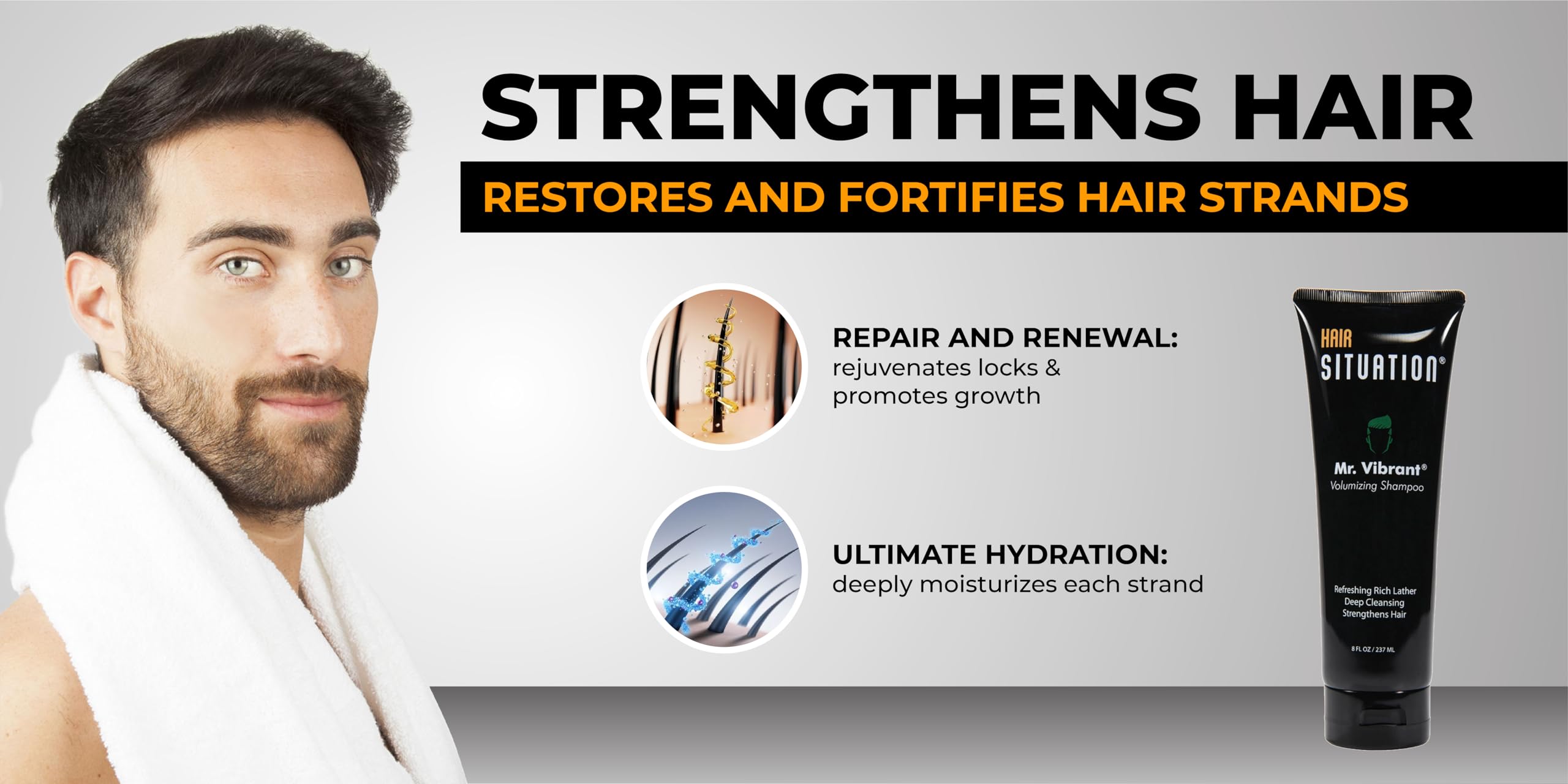 Hair Situation Mr. Dapper Matte Look – Strong Hold & Anti-Humidity Shield | Mr. Vibrant Volumizing Shampoo