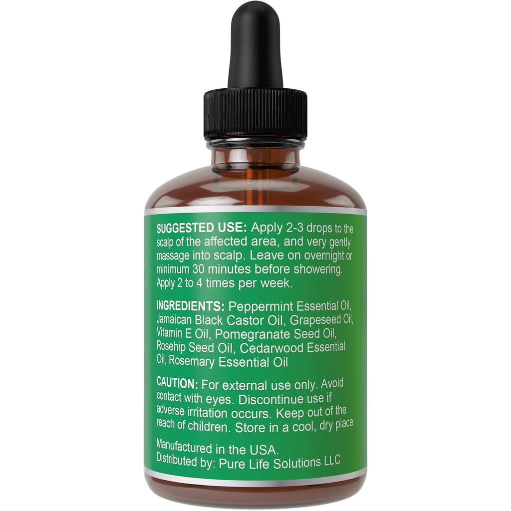 Peppermint Hair Growth Oil 1oz - Hair Thickness Maximizer