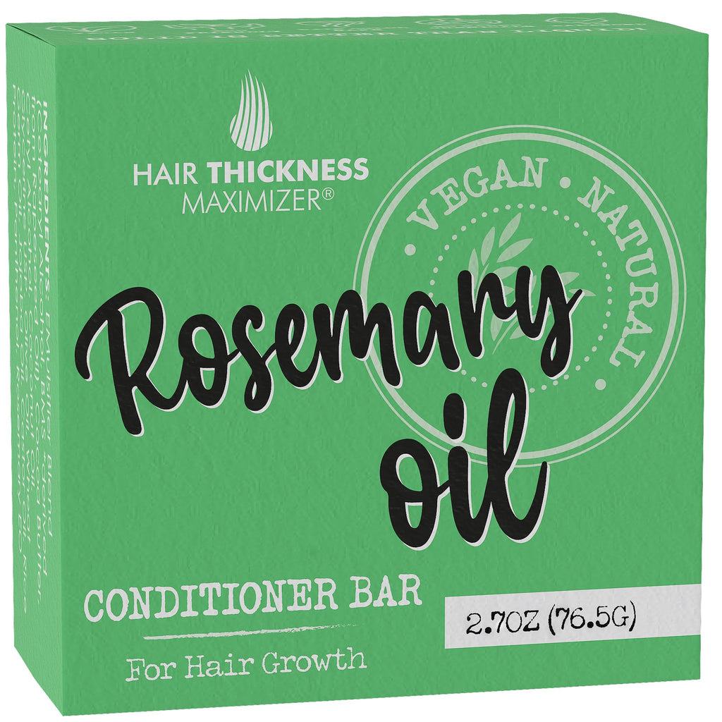 Hair Thickness Maximizer Rosemary Oil Conditioner Bar – Eco-Friendly, Vegan, Plastic-Free