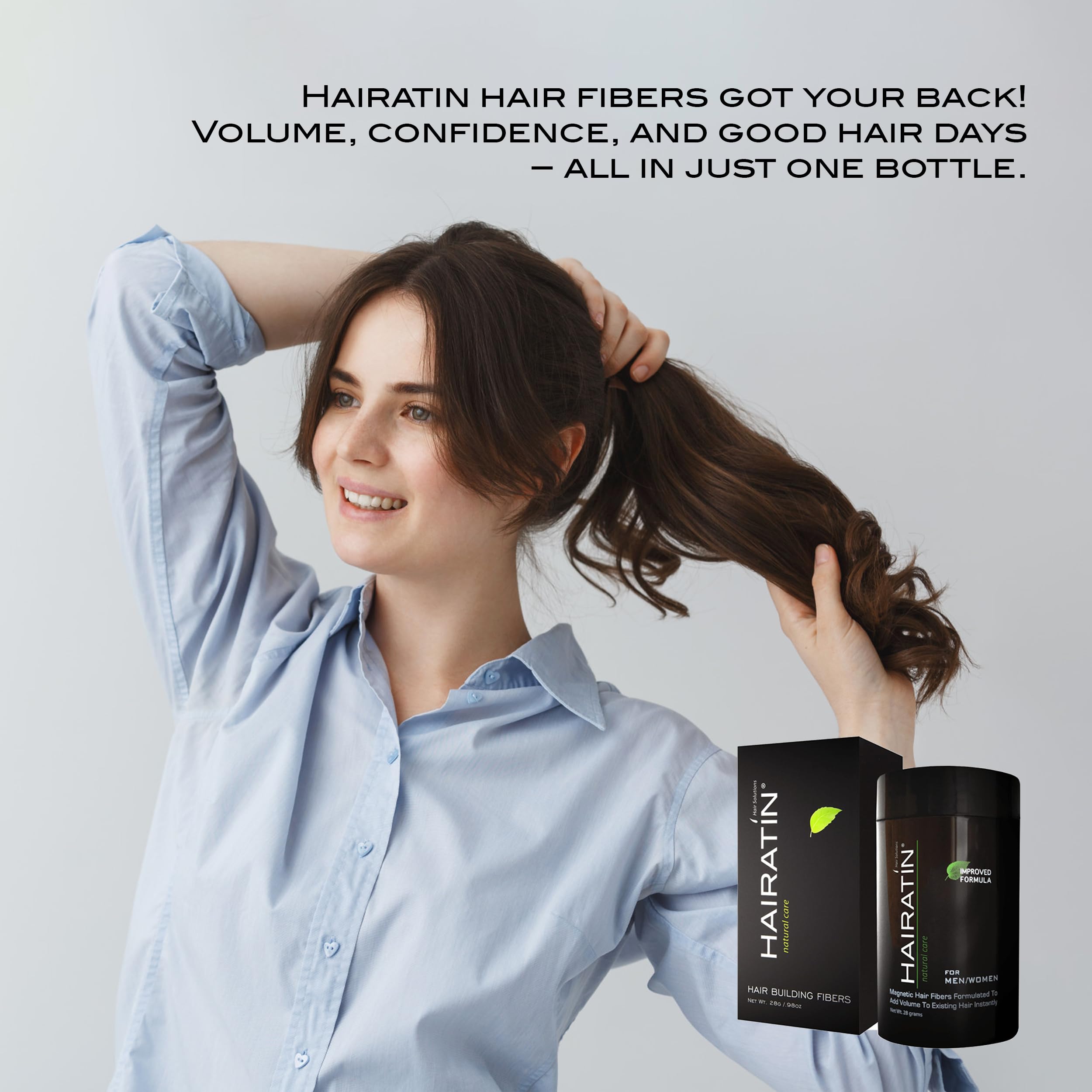 HAIRATIN by RE-EVOLUTION: Building Fibers for Thinning Hair – Instantly Conceal Hair Loss in 10 Seconds
