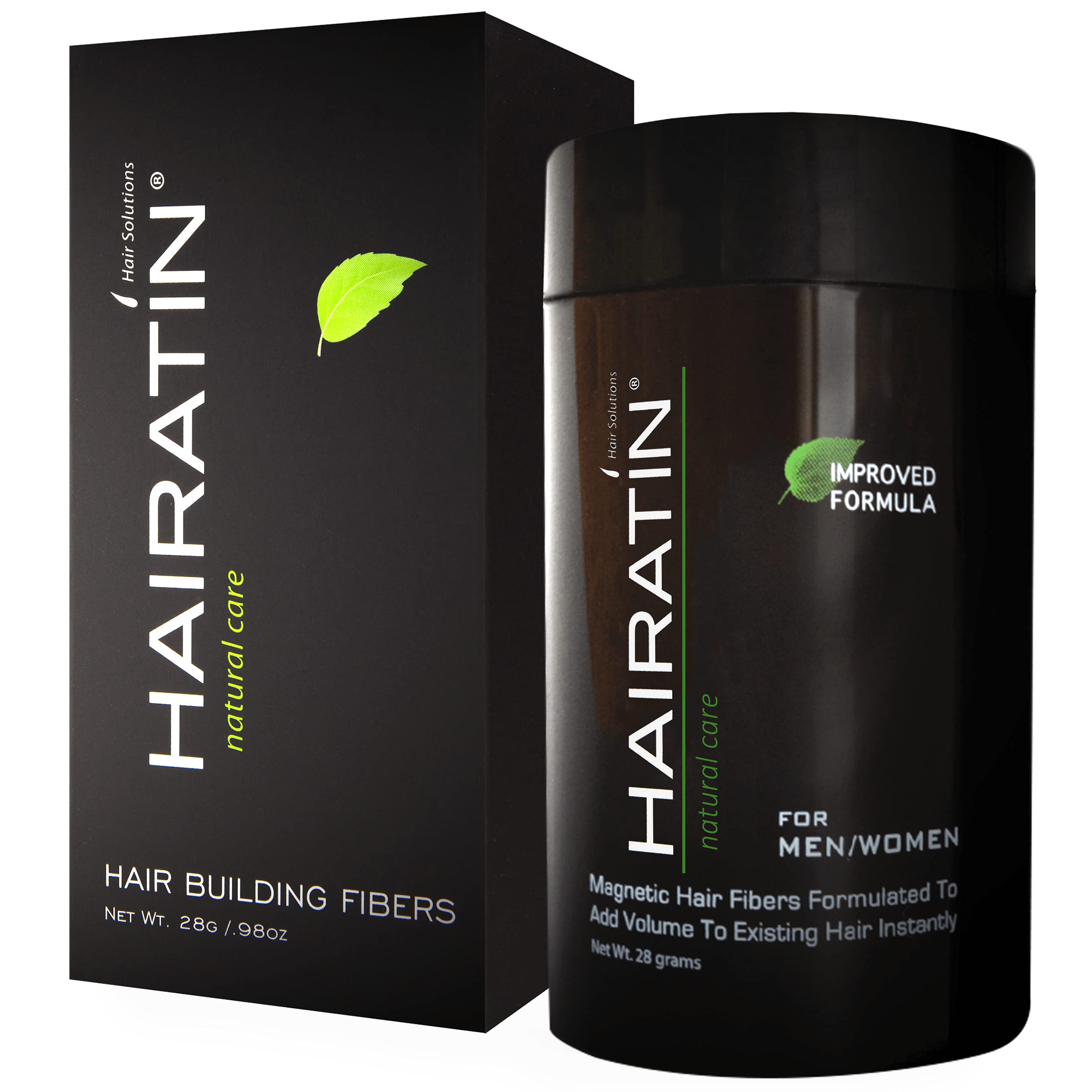 HAIRATIN Building Fibers for Thinning Hair – Medium Brown, 28G | Instant Fuller Look