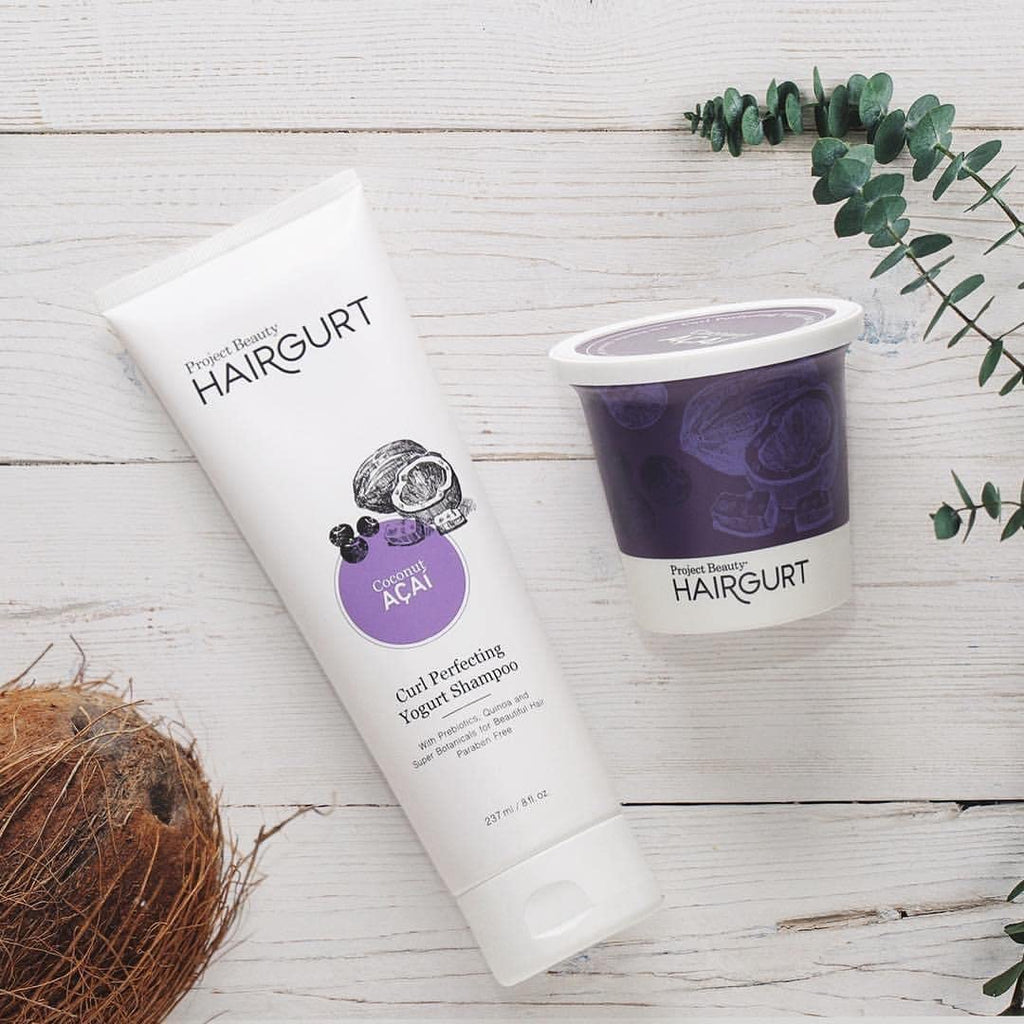 Hairgurt Coconut Acai Curl Perfecting Hair Set — Shampoo, Conditioner & Mask (Sulfate-Free)