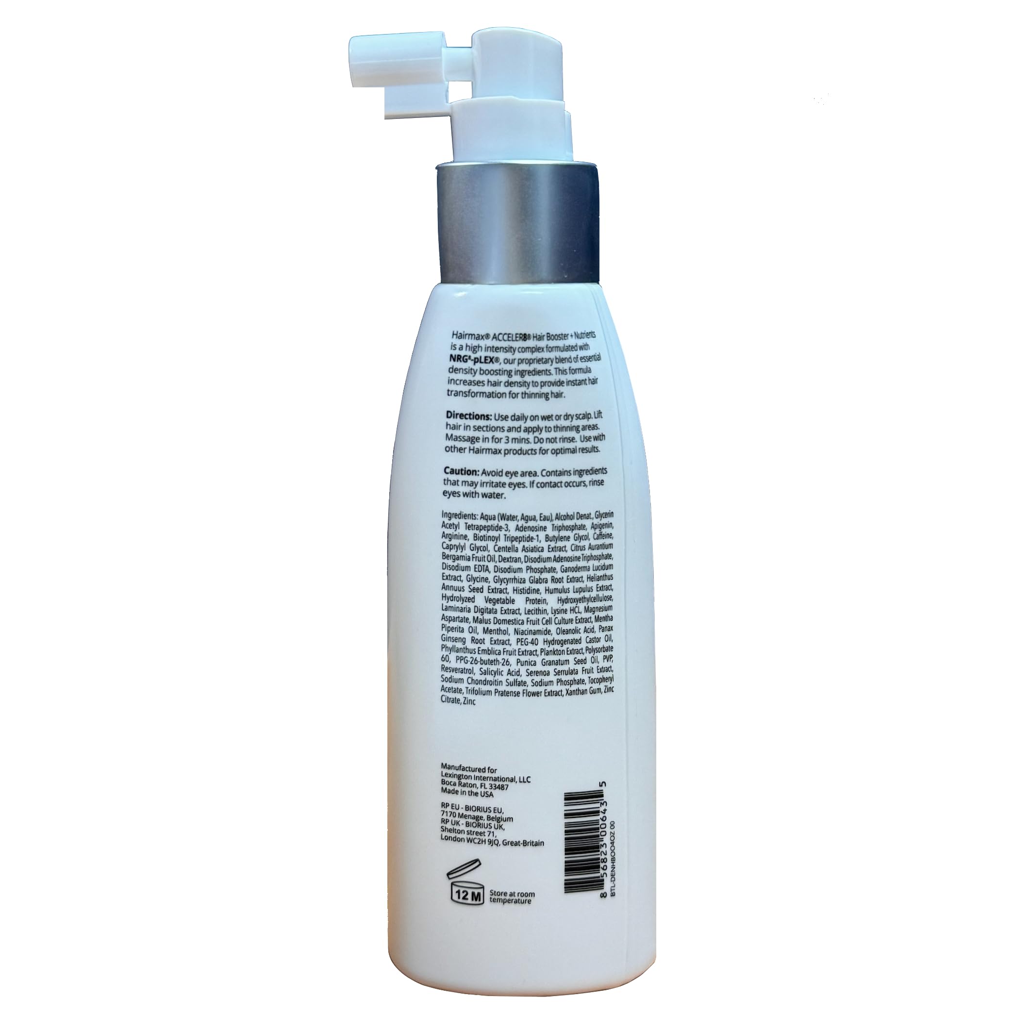 Hairmax Acceler8 Hair Booster + Nutrients – Topical Scalp Care for Thinning Hair