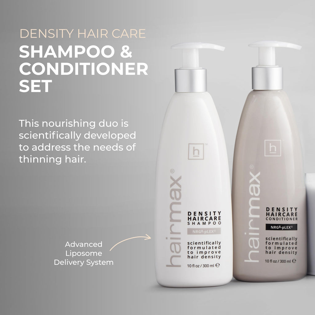 Hairmax Density Shampoo & Conditioner – Anti-Thinning Formula | Sulfate & Paraben-Free | 10 fl oz Each