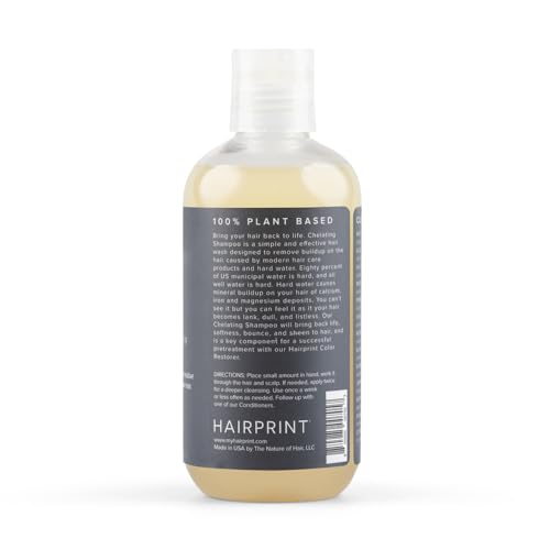 Hairprint Chelating Shampoo | Deep Cleanse for Mineral Build-Up & Hard Water (8 oz)