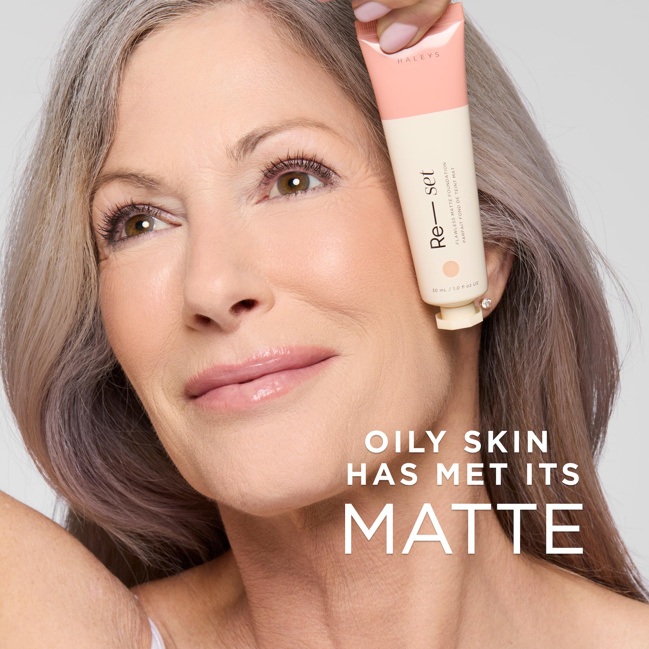 HALEYS Re-set Full Coverage Matte Foundation – Vegan, Oil-Free, Long-Lasting