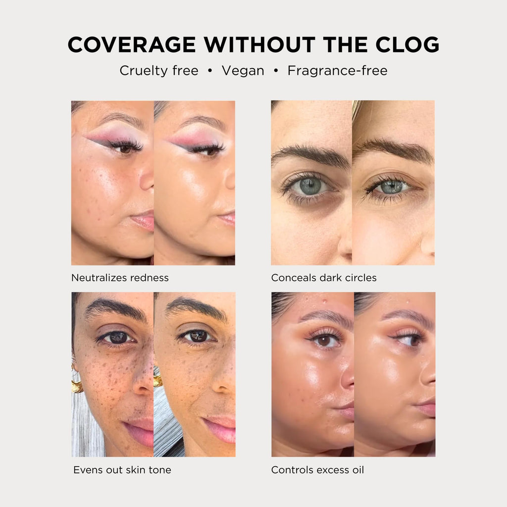HALEYS Re-set Full Coverage Matte Foundation – Vegan, Oil-Free, Long-Lasting