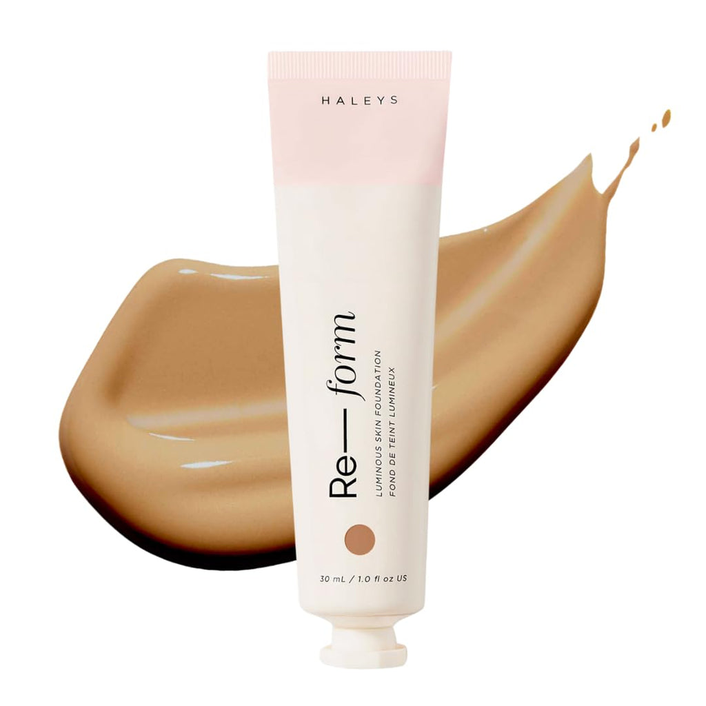 HALEYS Re-form Luminous Skin Foundation 6.5 | Vegan, Cruelty-Free, All-Day Wear