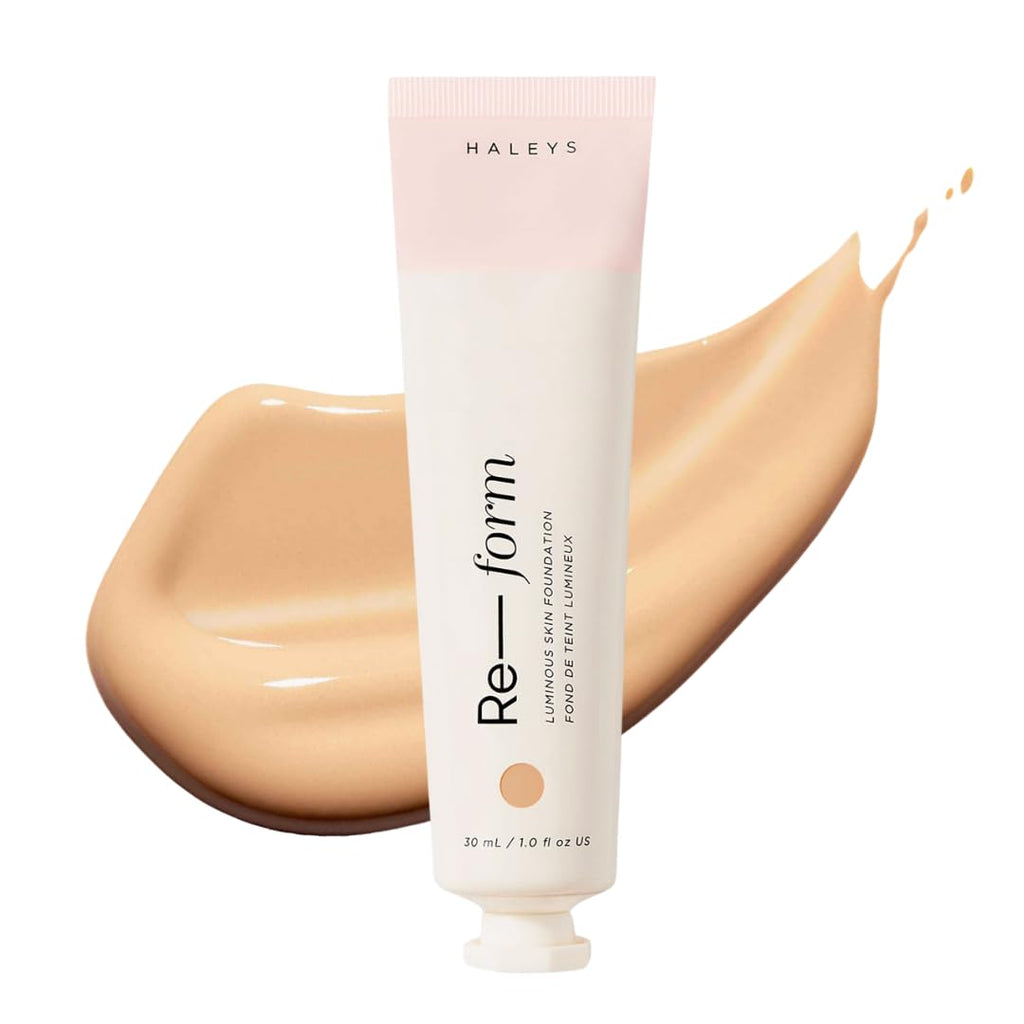HALEYS Re-form Luminous Skin Foundation — Vegan, Cruelty-Free, Buildable Coverage & All-Day Wear