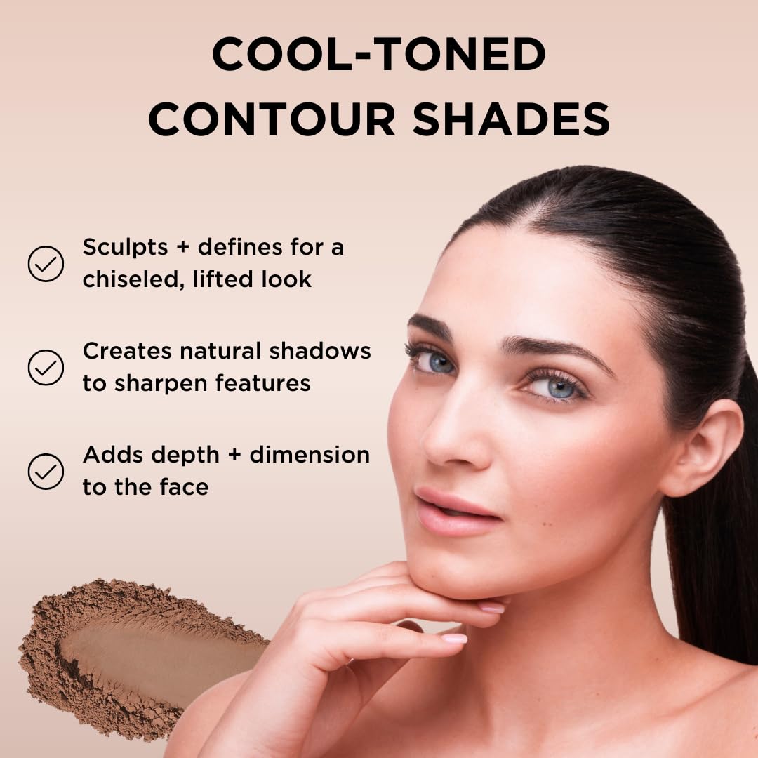 HALEYS Beauty Re-sculpt Smoothing Contour Powder – Lightweight, Non-Caking, Vegan & Cruelty-Free