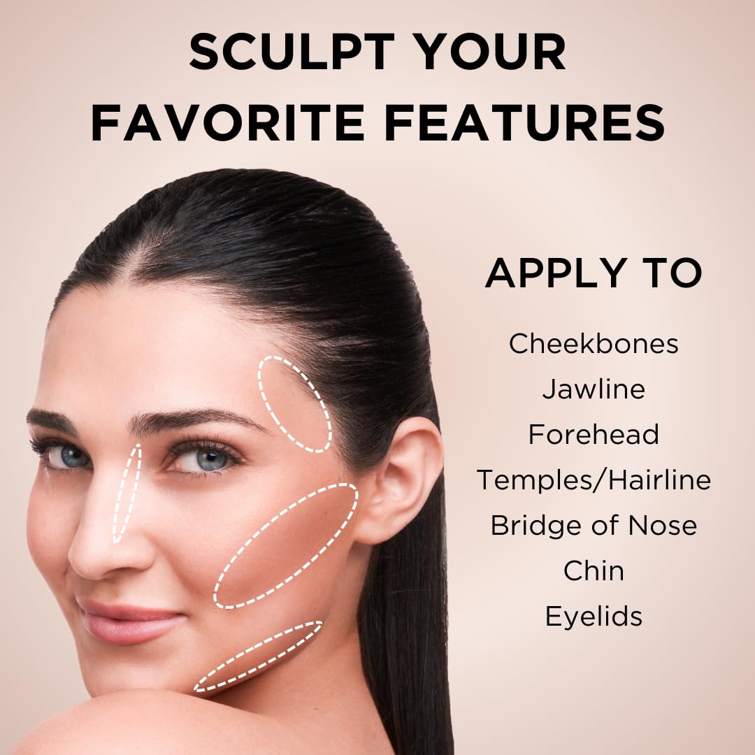 HALEYS Beauty Re-sculpt Smoothing Contour Powder – Lightweight, Non-Caking, Vegan & Cruelty-Free