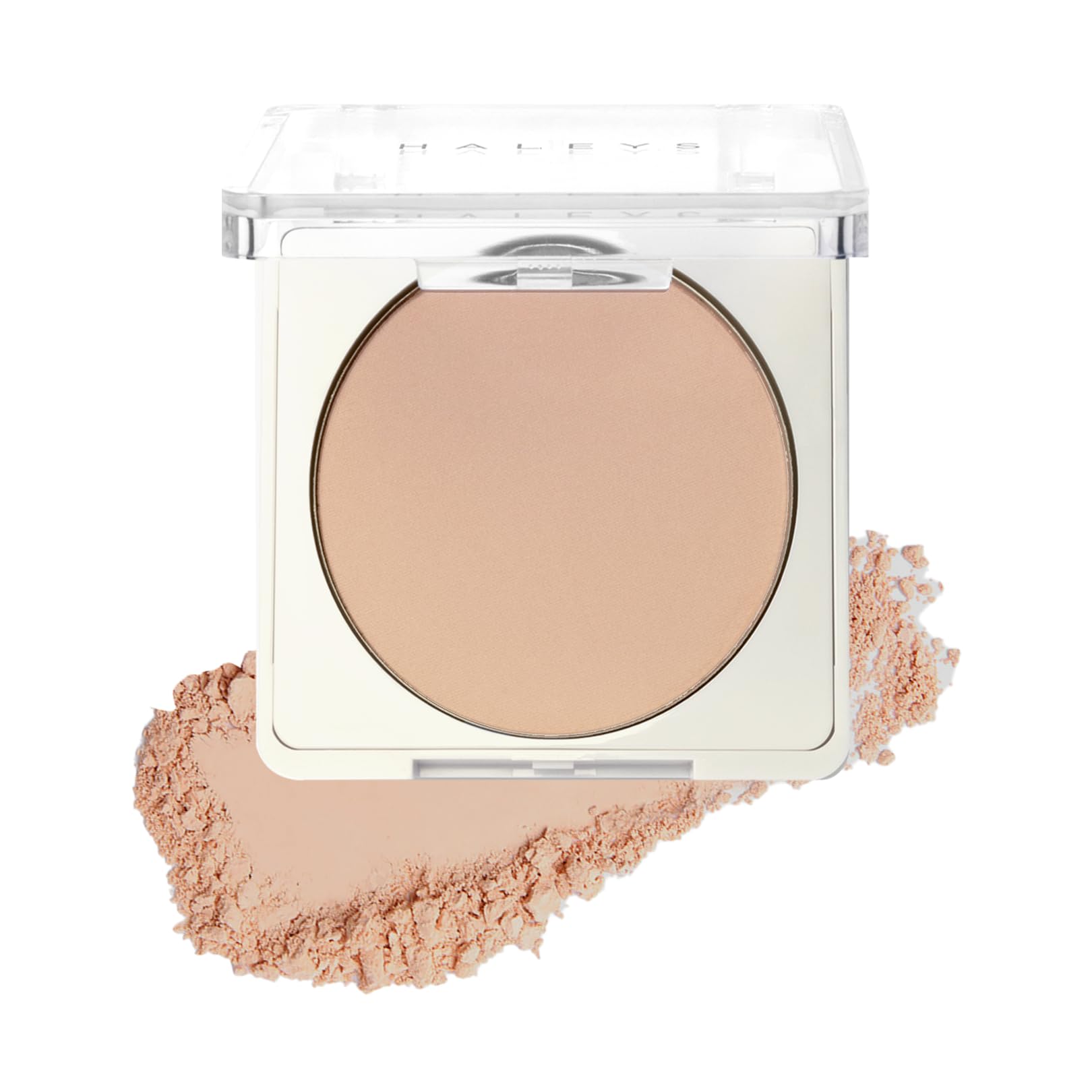HALEYS Re-cover Pressed Powder Foundation – Medium to Full Coverage, Oil Control, Soft Matte Finish, Shade 3.25