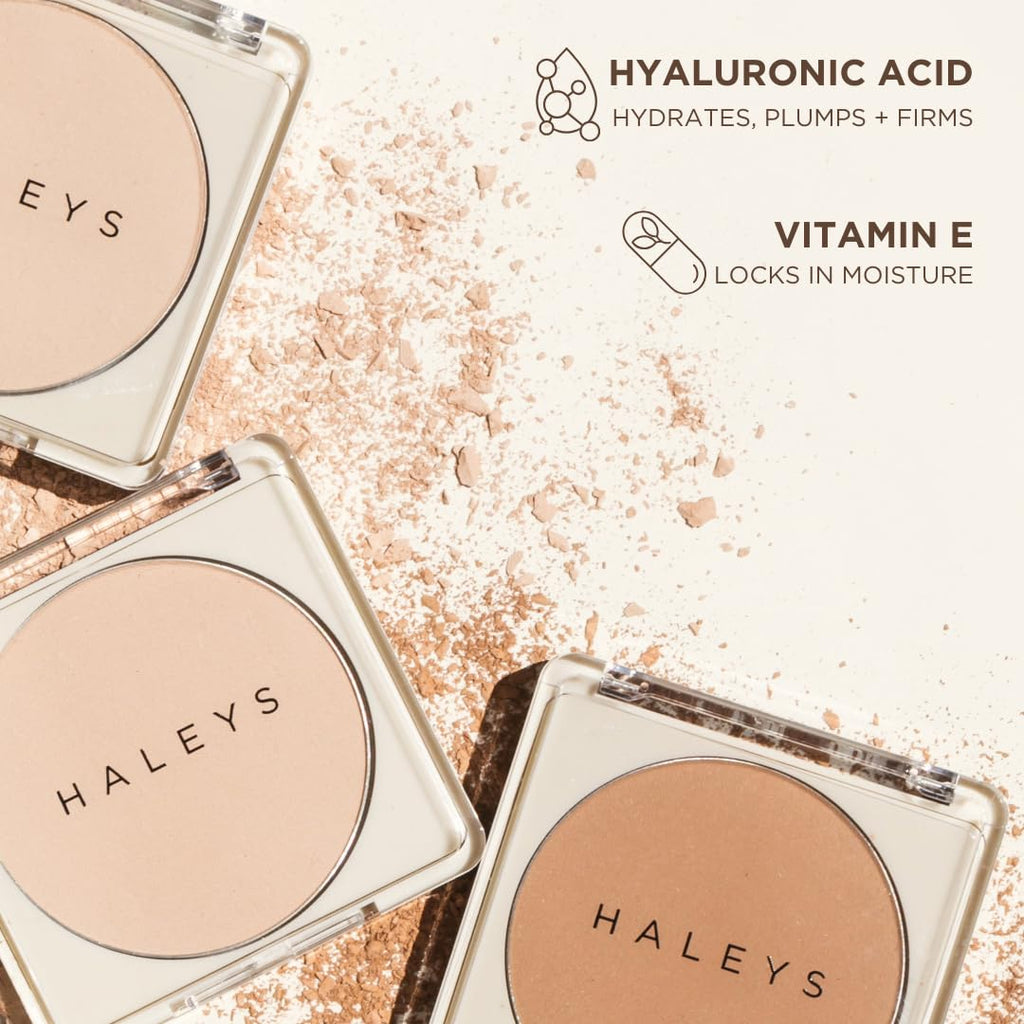 HALEYS Re-cover Pressed Powder Foundation (2.25) – Buildable Coverage, Oil Control, All-Day Comfort