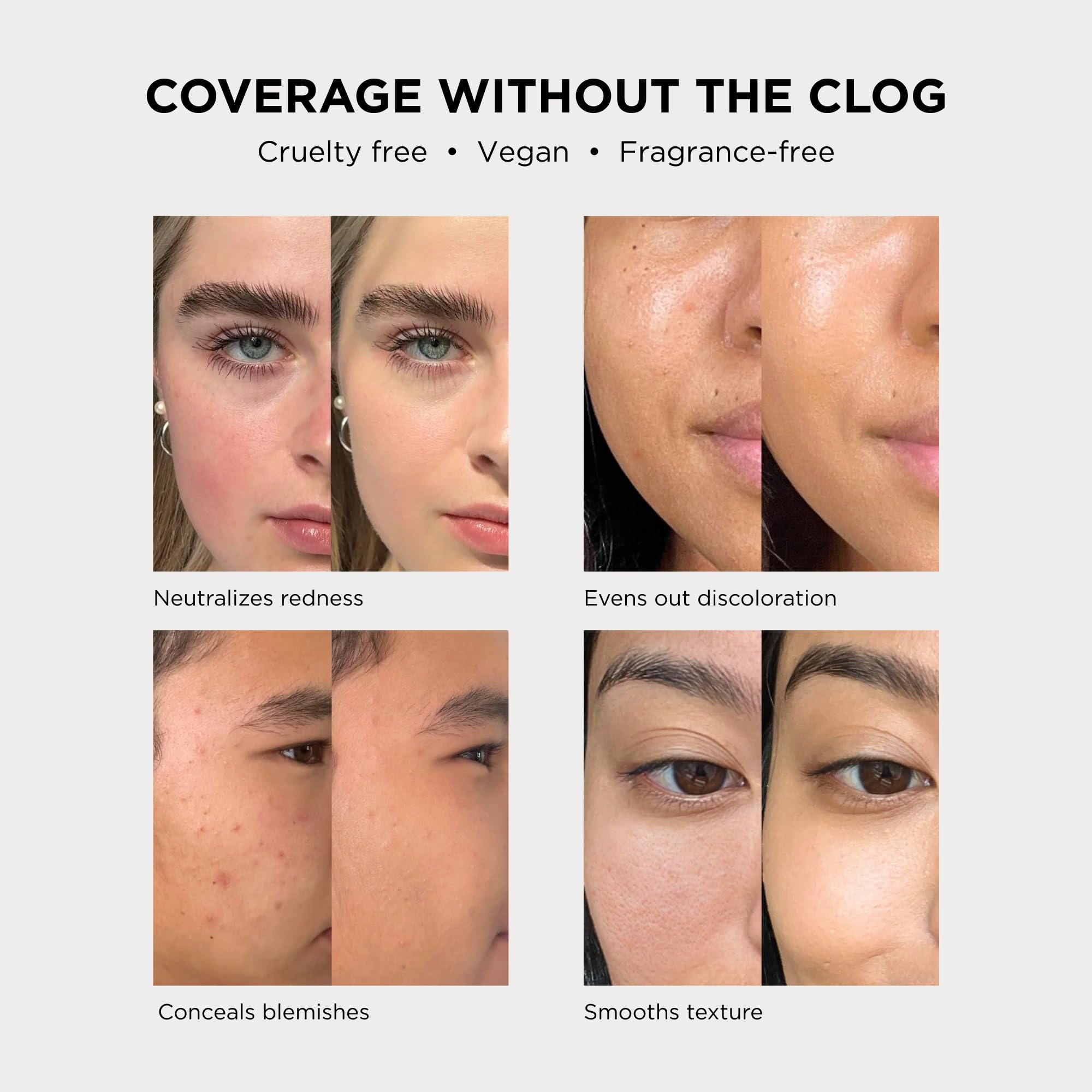 HALEYS Re-form Luminous Skin Foundation — Vegan, Cruelty-Free, Buildable Coverage, Oil-Free, All-Day Wear
