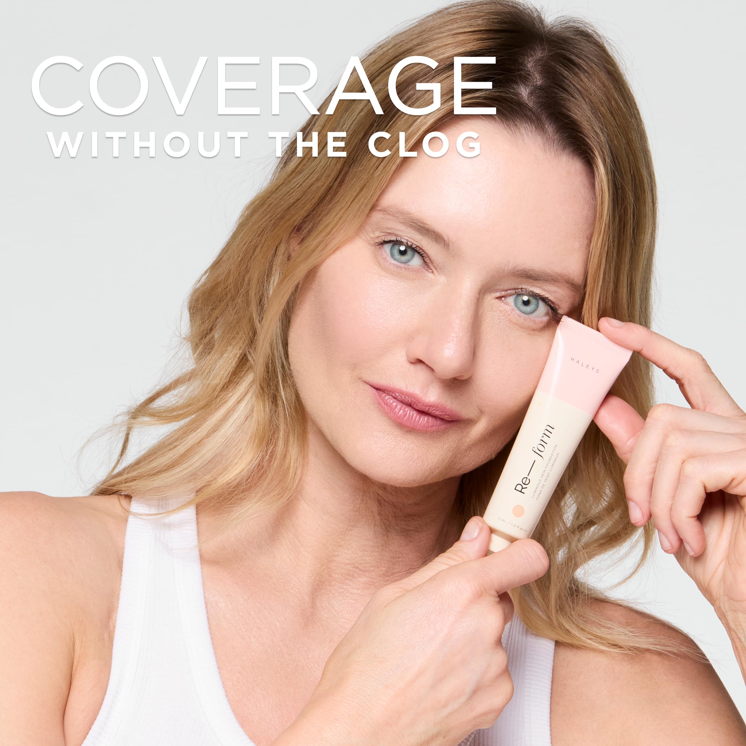 HALEYS Re-form Luminous Skin Foundation – Vegan, Cruelty-Free, Buildable Coverage