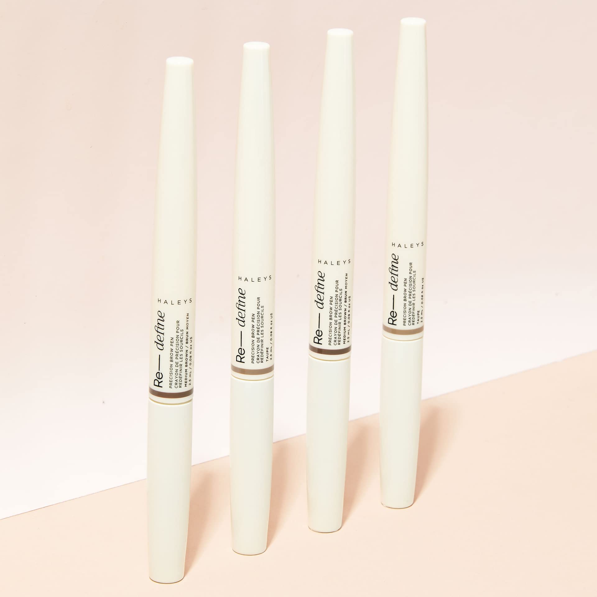 HALEYS Precision Brow Pen (Taupe) — 2-in-1 Definition + Hold, 16HR Matte Brow