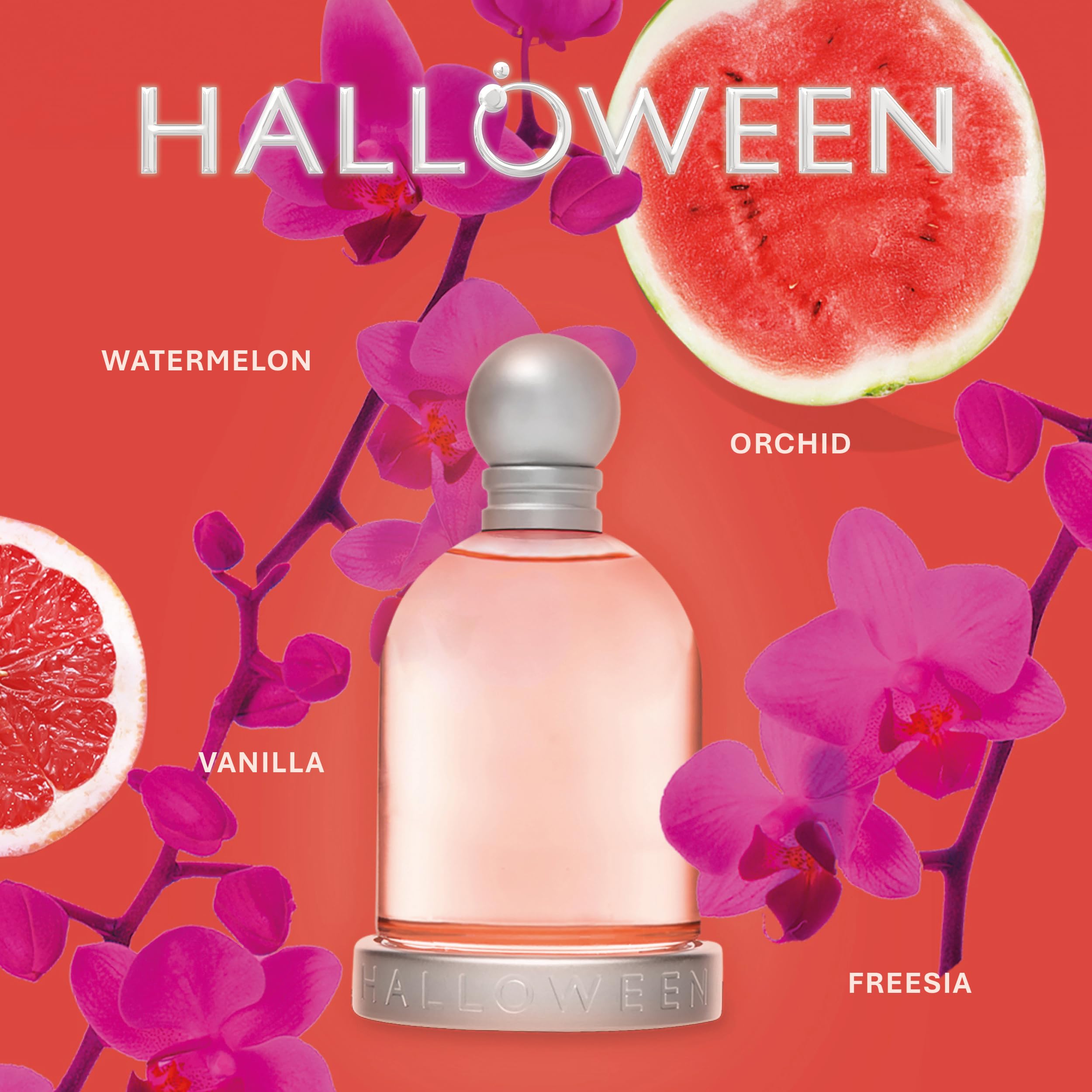 Halloween Kiss Eau de Toilette for Women – Floral Aquatic Scent with Watermelon, Orchid & Chocolate | 3.4 oz
