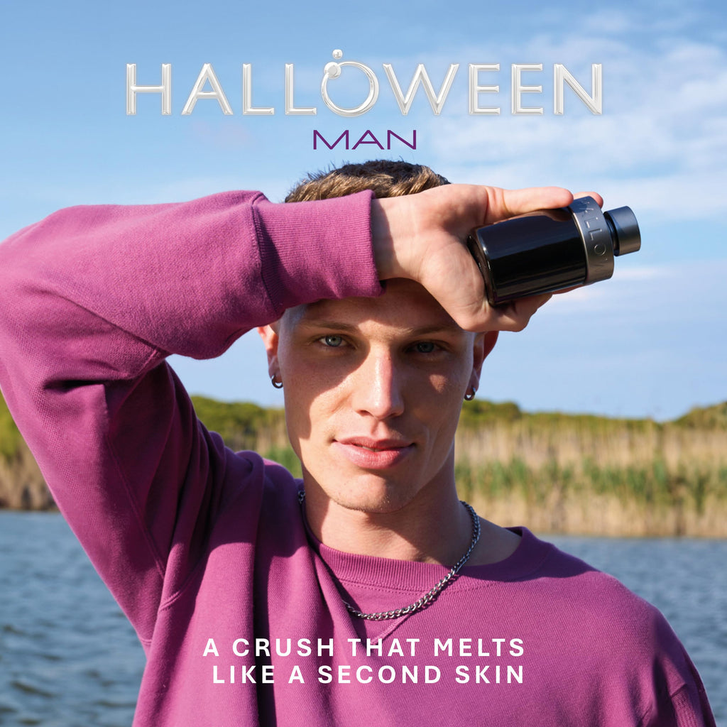 Halloween Man Eau de Toilette for Men – Long-Lasting Warm Spicy Coffee & Amber with Mandarin Orange, Violet Leaf, and Basil | 6.8 fl oz