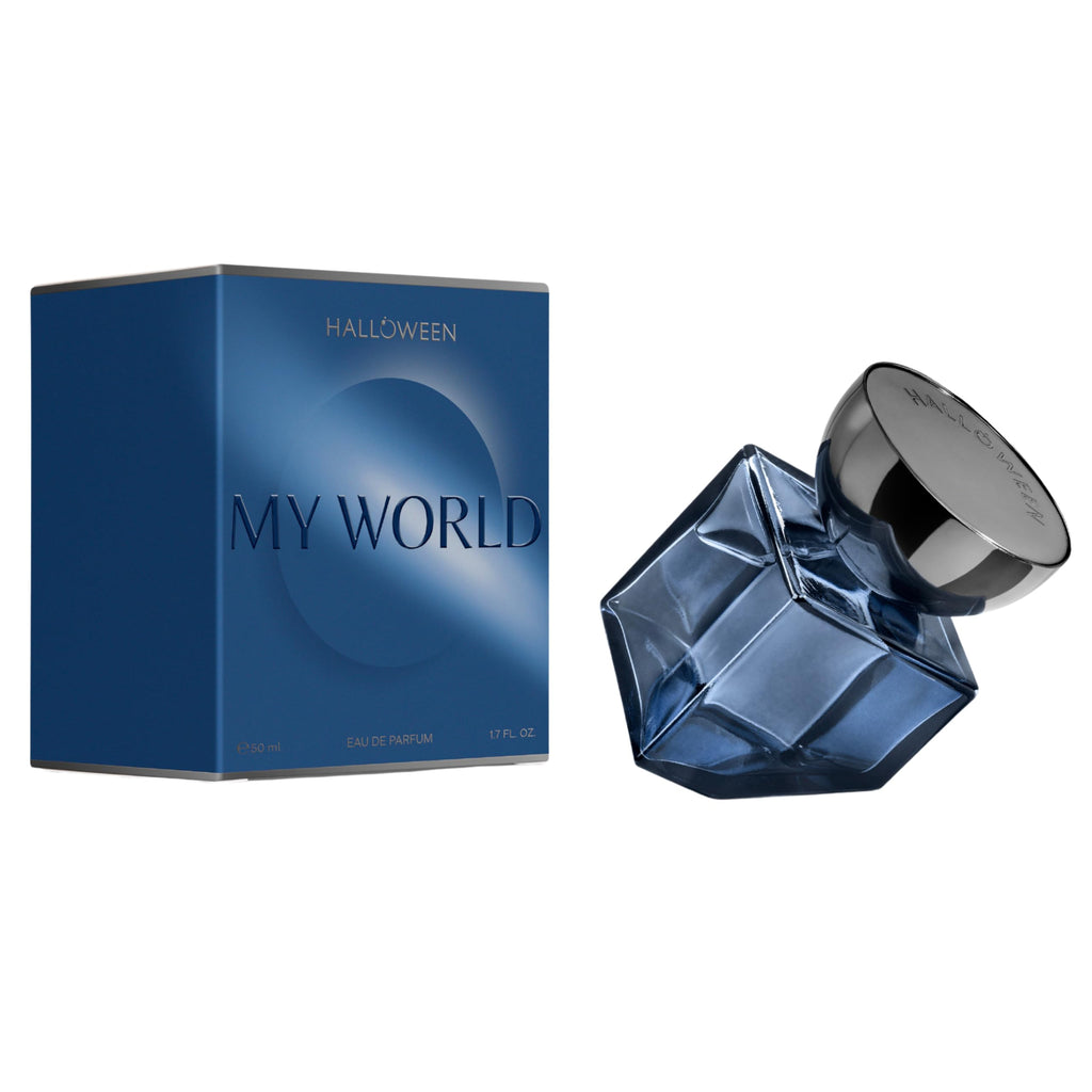 Halloween My World Eau de Parfum for Men – Woody, Aromatic & Spicy | Cardamom, Sage & Vetiver | 1.7 Fl Oz